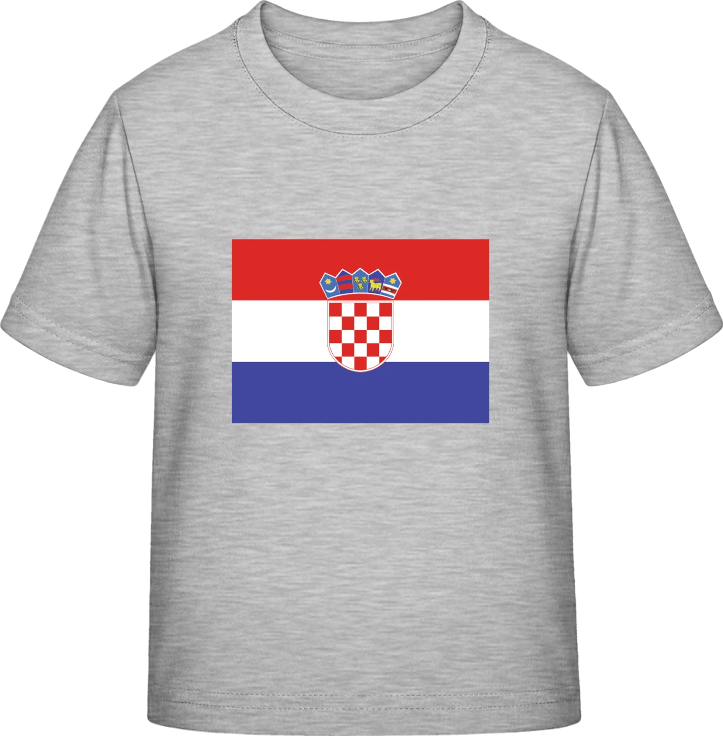 Croatia Flag - Sky Grey Exact 190 Kids - Front