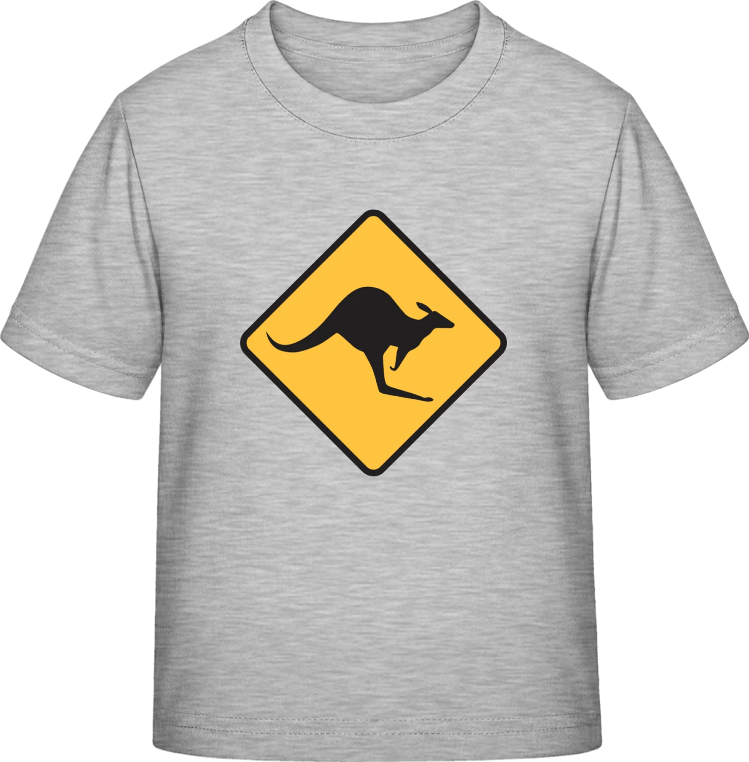 Kangaroo Warning - Sky Grey Exact 190 Kids - Front