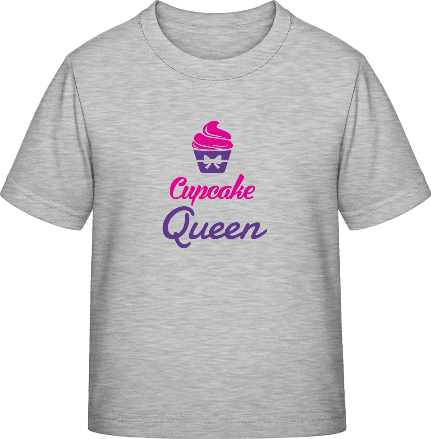 Cupcake Queen Logo - Sky Grey Exact 190 Kids - Front