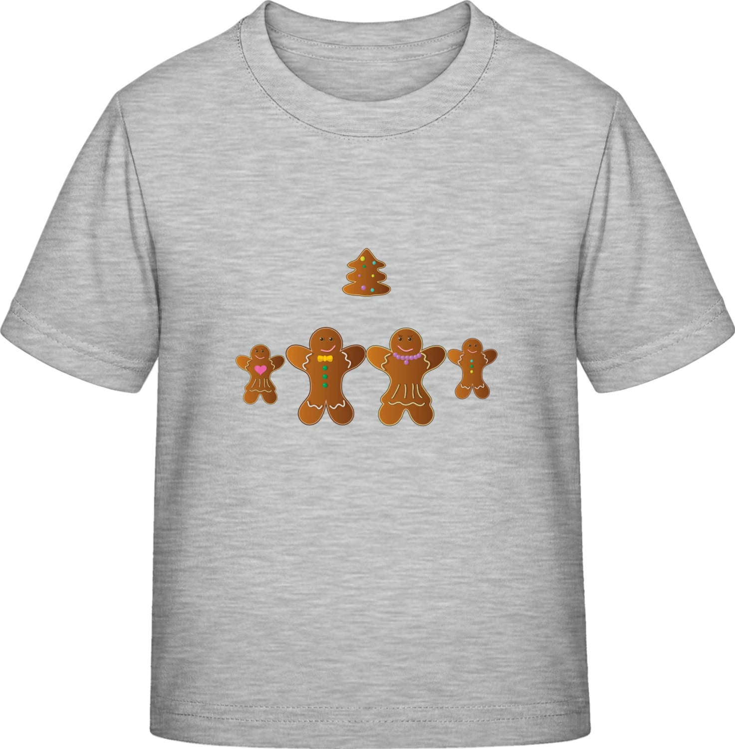 Gingerbread Family - Sky Grey Exact 190 Kids - Front