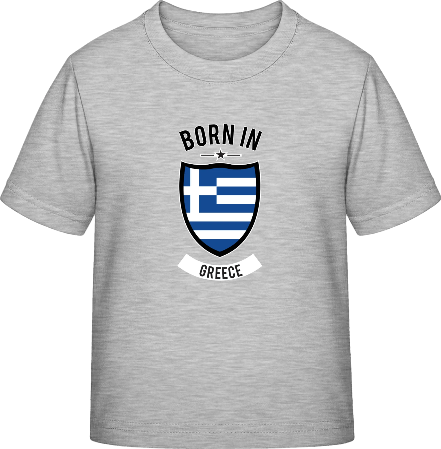 Born in Greece - Sky Grey Exact 190 Kids - Front