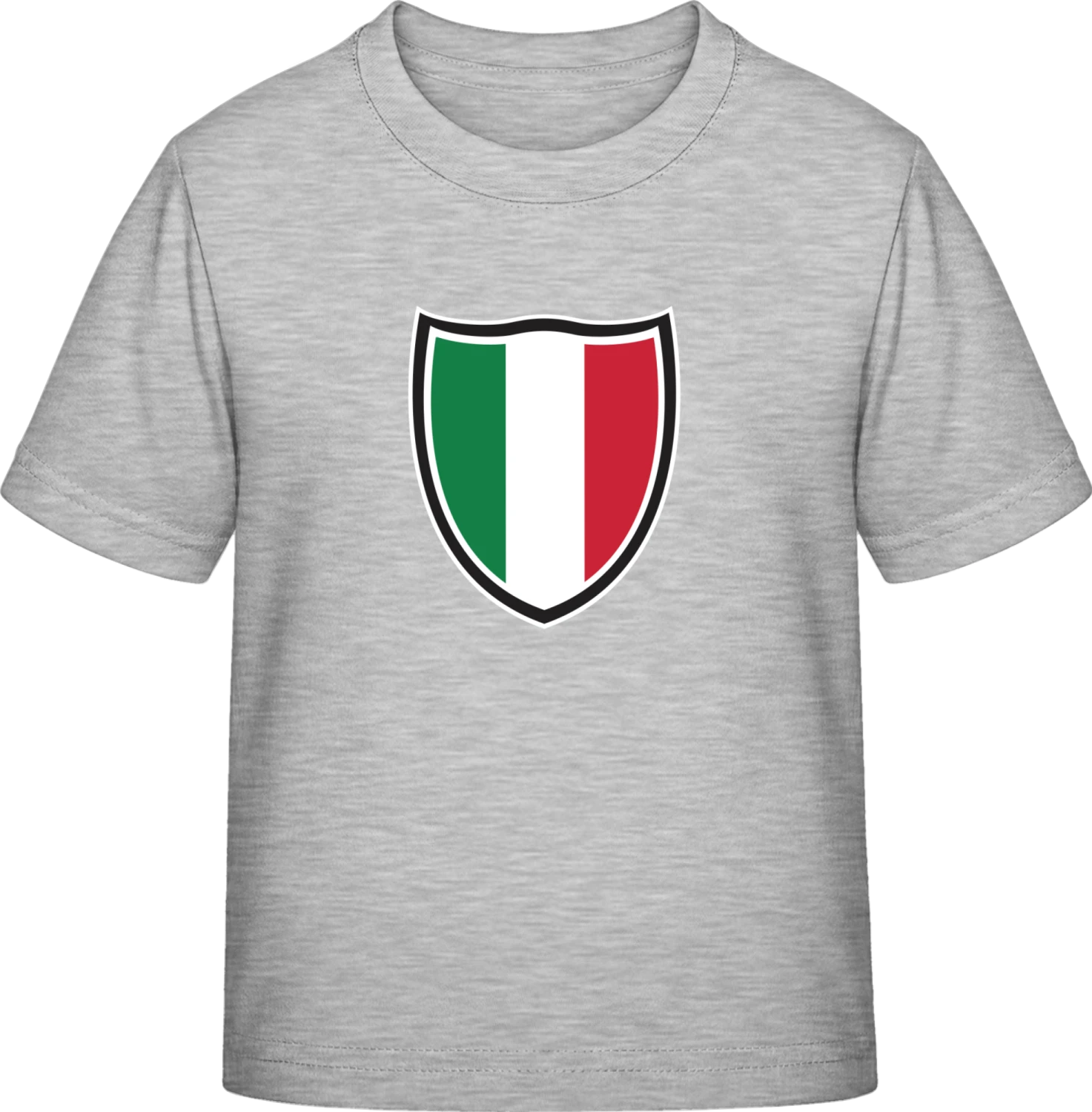 Italy Shield Flag - Sky Grey Exact 190 Kids - Front