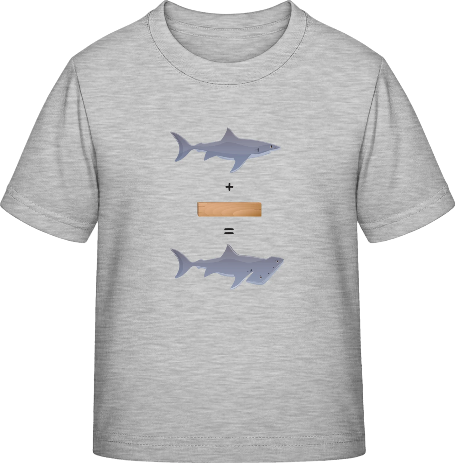 The Shark Story - Sky Grey Exact 190 Kids - Front