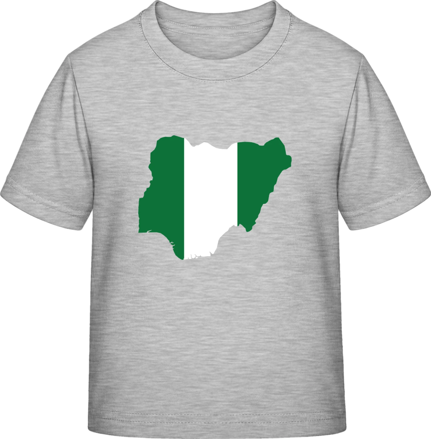 Nigeria Map Flag - Sky Grey Exact 190 Kids - Front