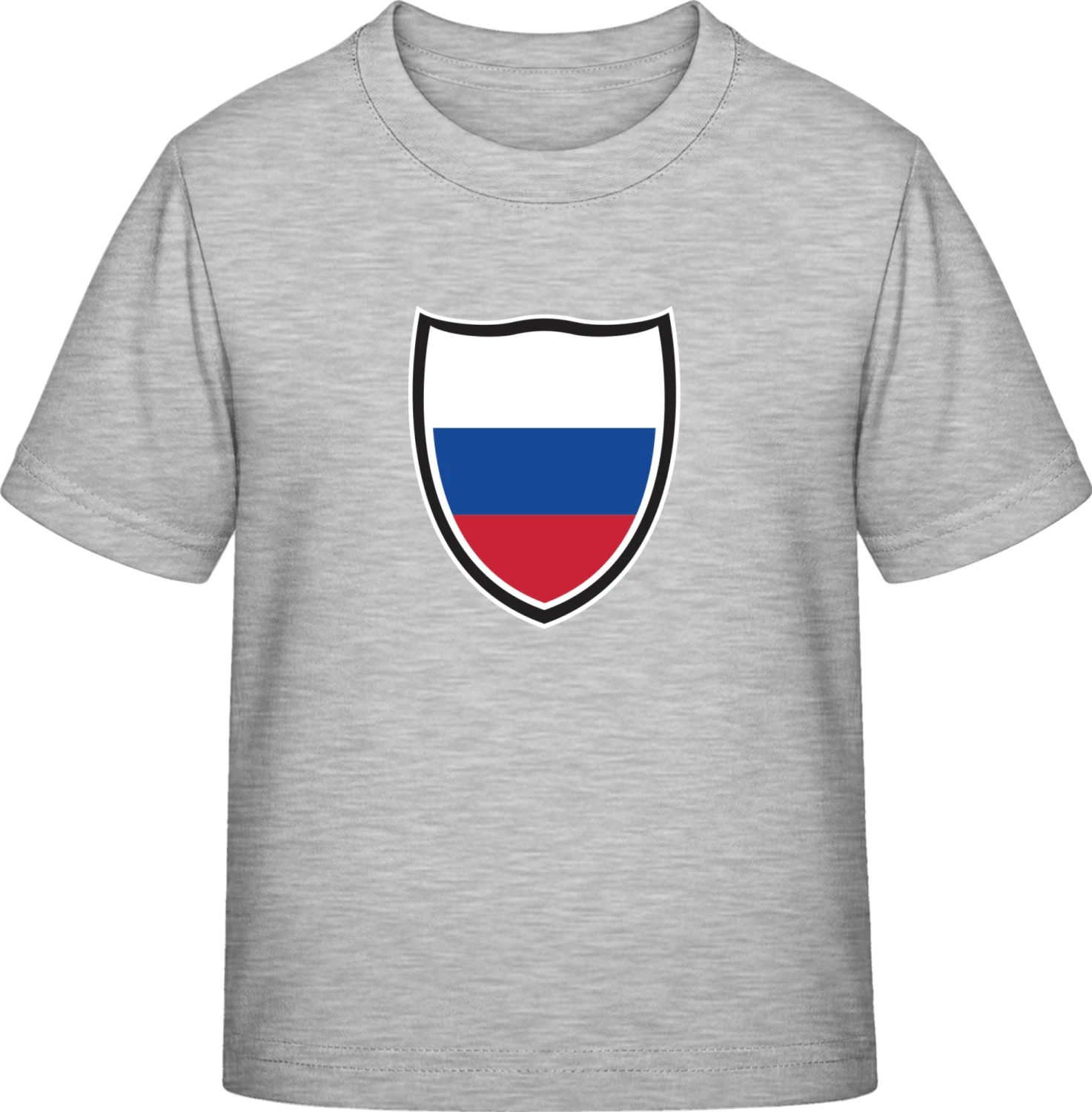 Russian Flag Shield - Sky Grey Exact 190 Kids - Front