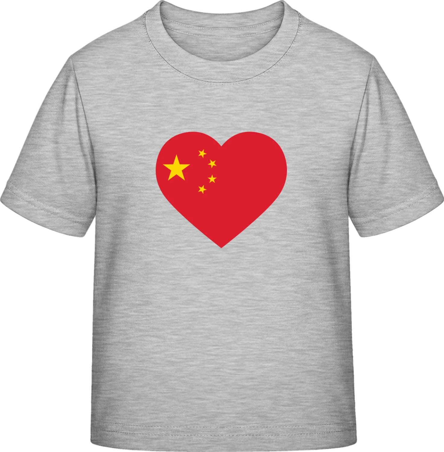 China Heart Flag - Sky Grey Exact 190 Kids - Front