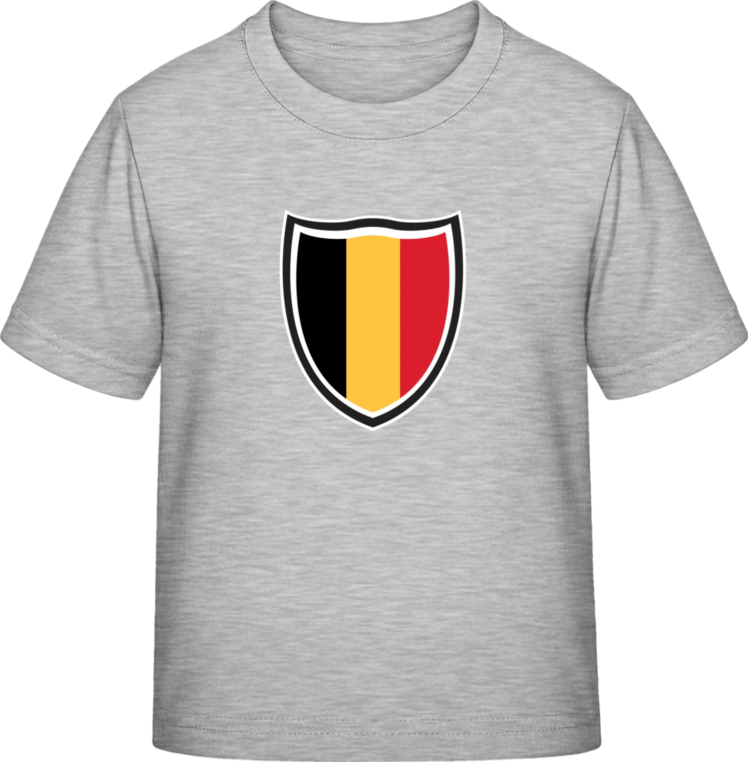 Belgium Shield Flag - Sky Grey Exact 190 Kids - Front