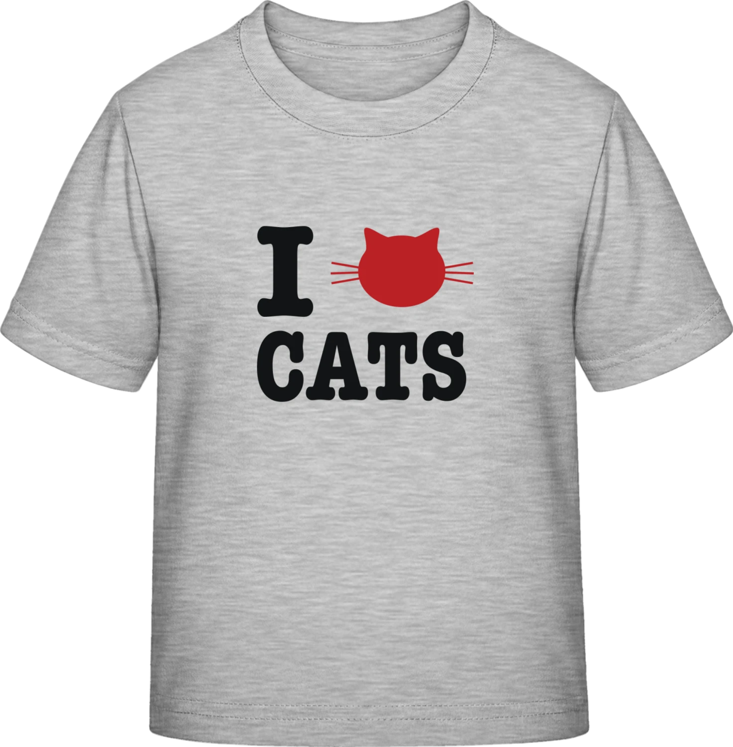 I Love Cats - Sky Grey Exact 190 Kids - Front