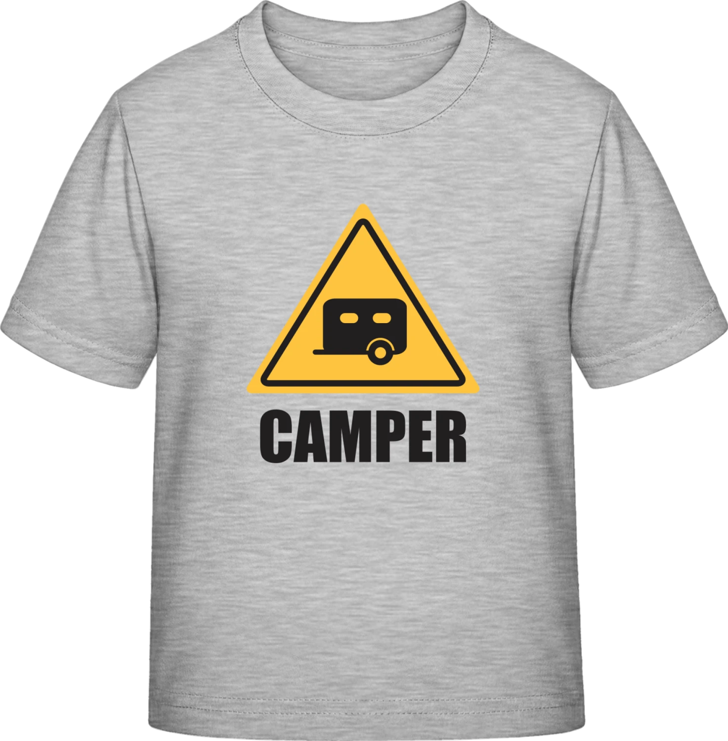 Camper Warning - Sky Grey Exact 190 Kids - Front