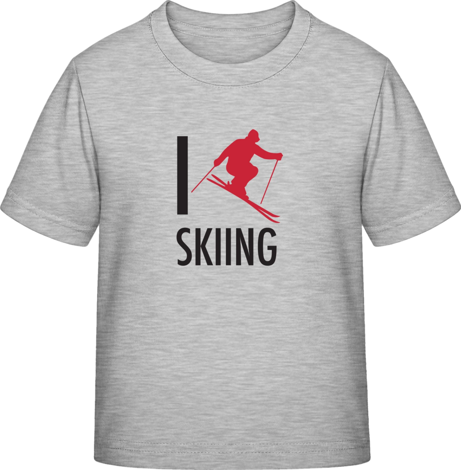 I Love Skiing - Sky Grey Exact 190 Kids - Front