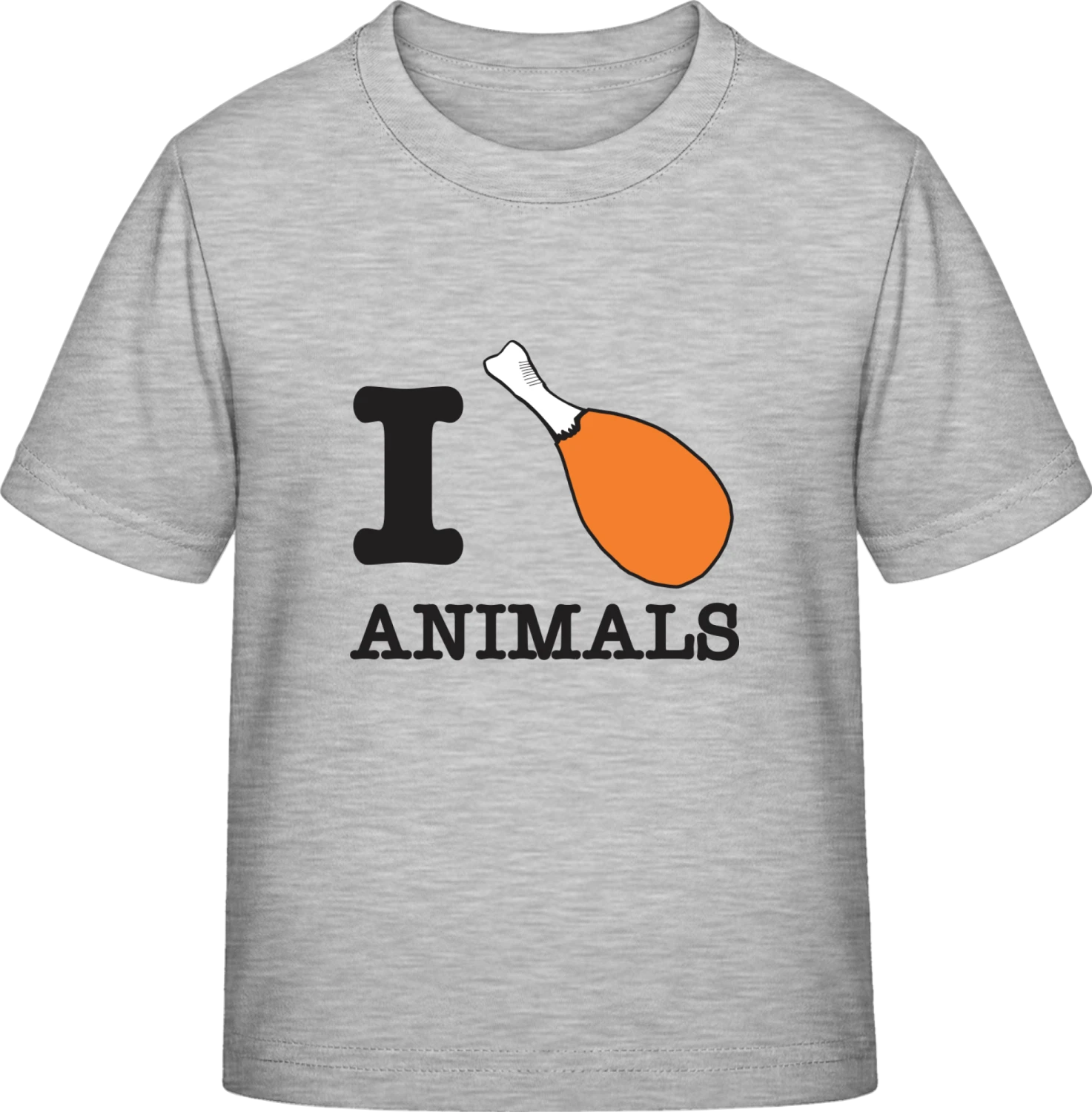 I Heart Animals - Sky Grey Exact 190 Kids - Front