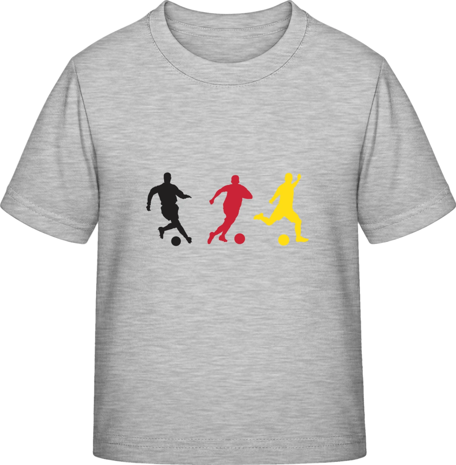 German Soccer Silhouettes - Sky Grey Exact 190 Kids - Front