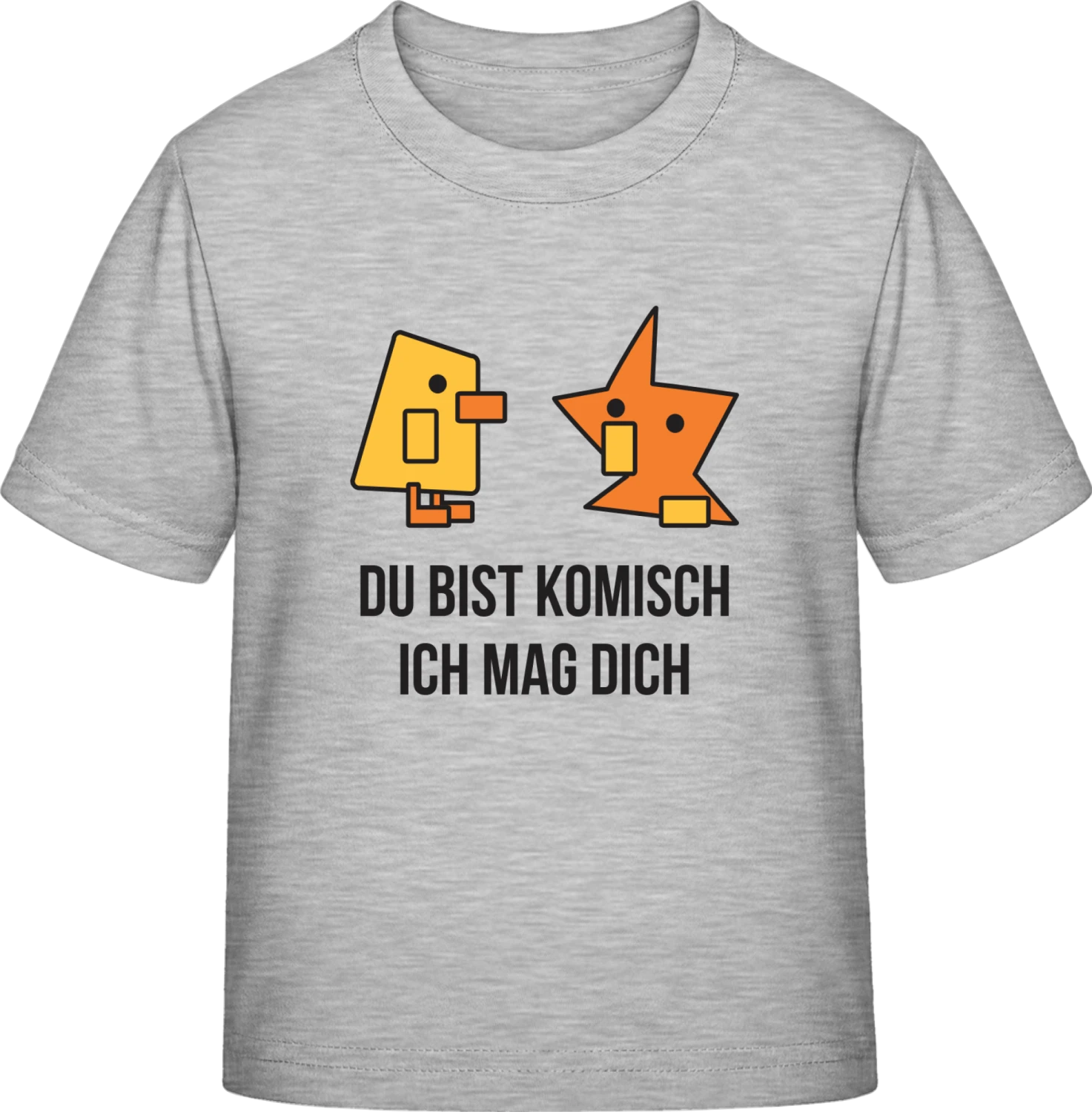 Du bist komisch ich mag dich - Sky Grey Exact 190 Kids - Front