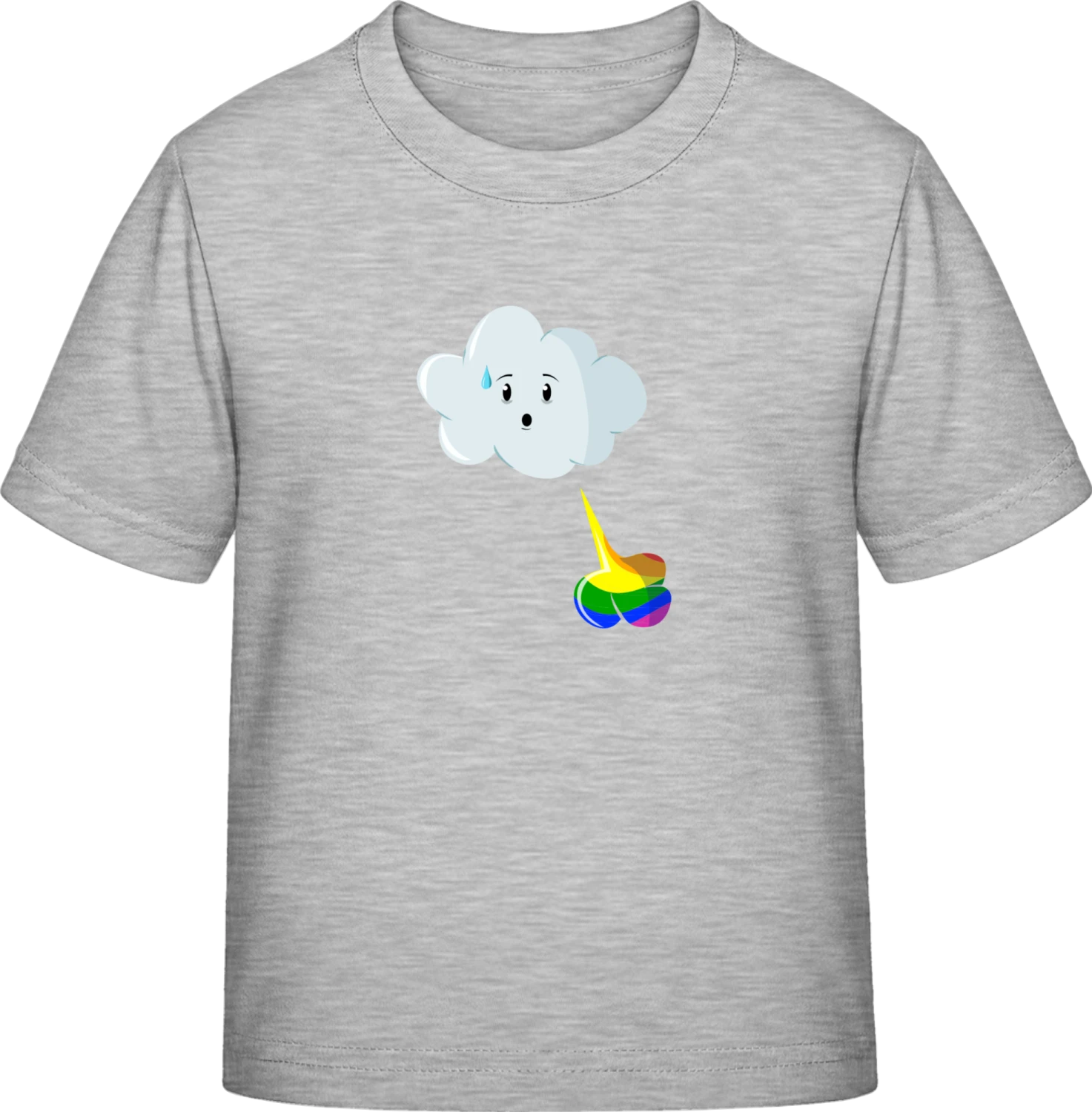 Cloud Rainbow Fart - Sky Grey Exact 190 Kids - Front