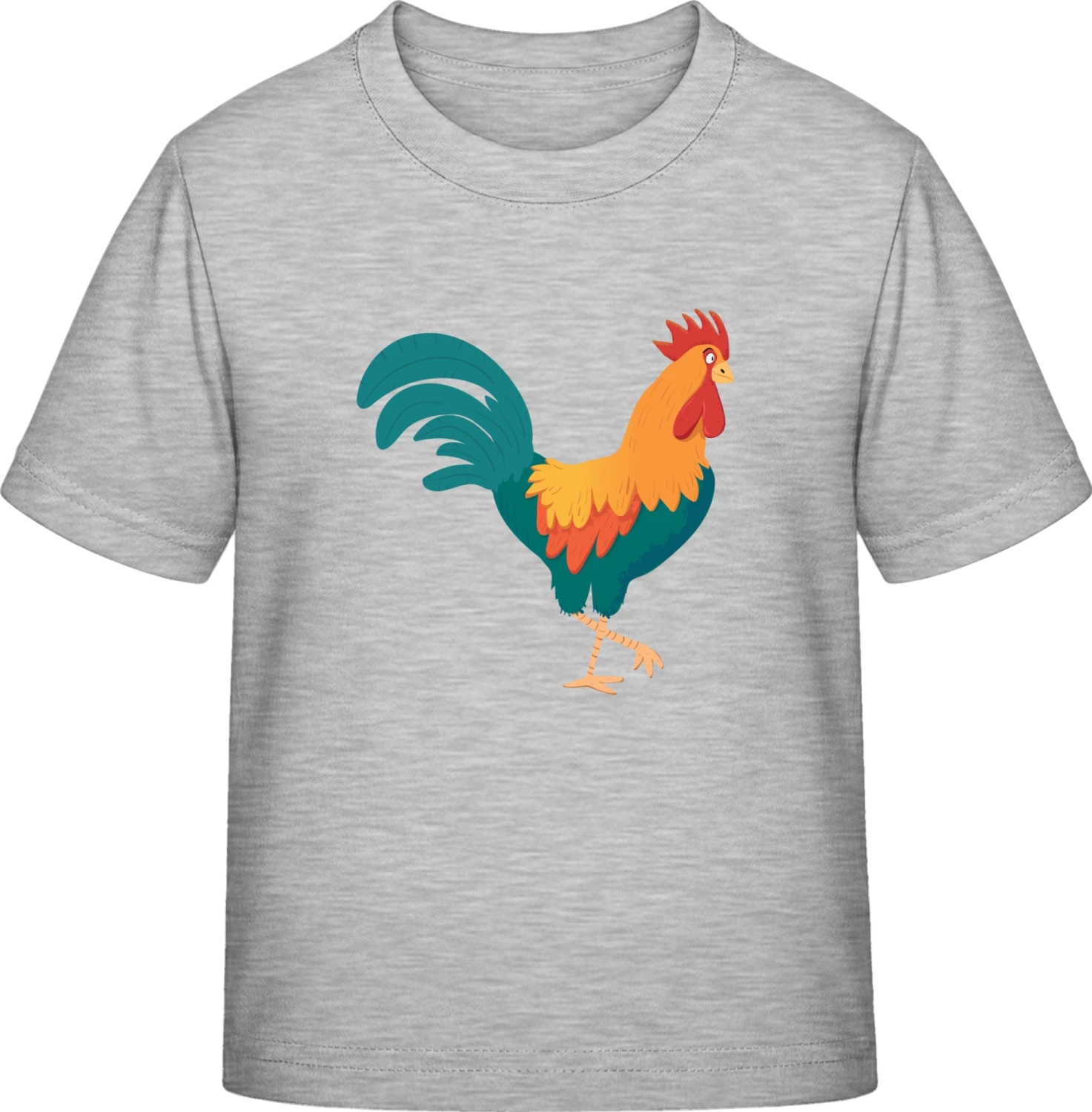 Rooster Illustration - Sky Grey Exact 190 Kids - Front