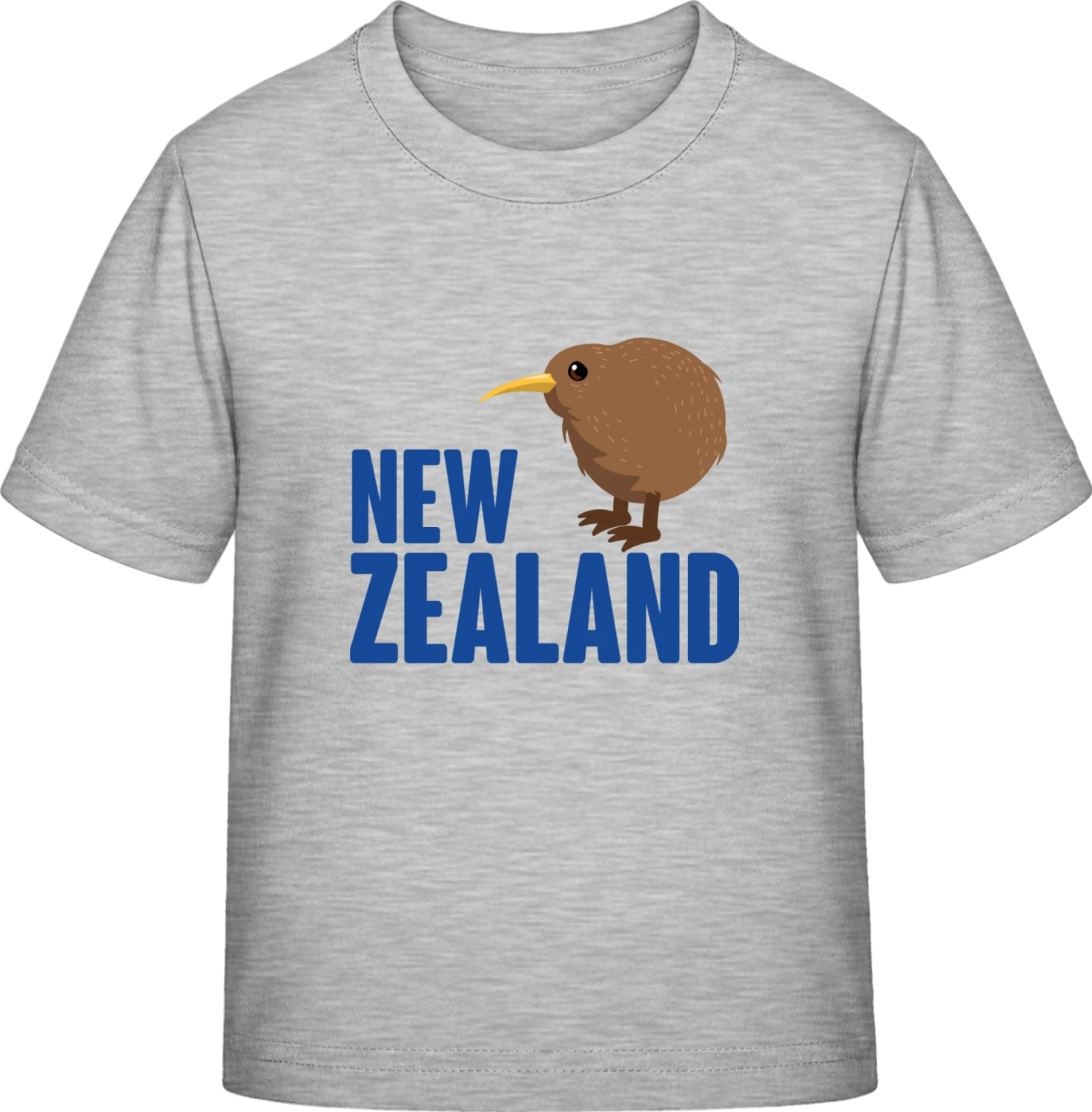 New Zealand Illustration - Sky Grey Exact 190 Kids - Front