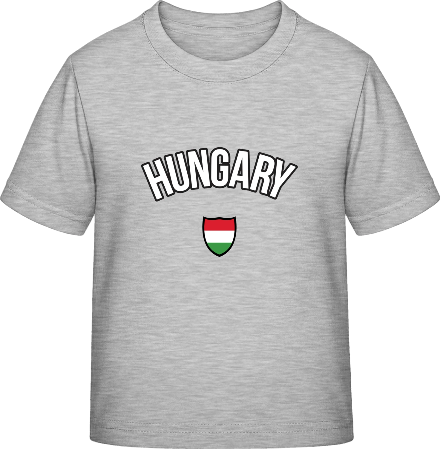 HUNGARY Football Fan - Sky Grey Exact 190 Kids - Front