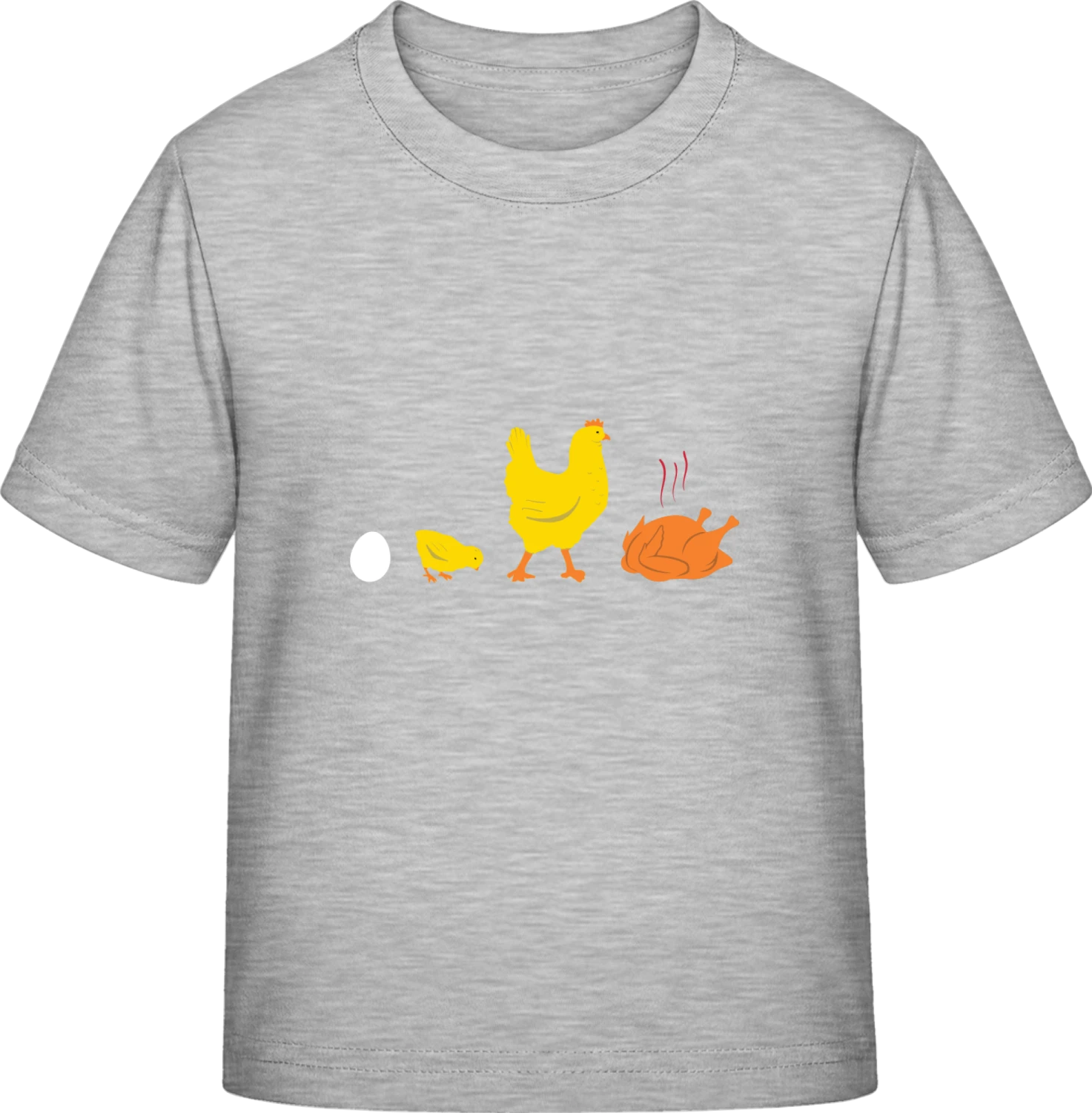 Chicken Evolution - Sky Grey Exact 190 Kids - Front