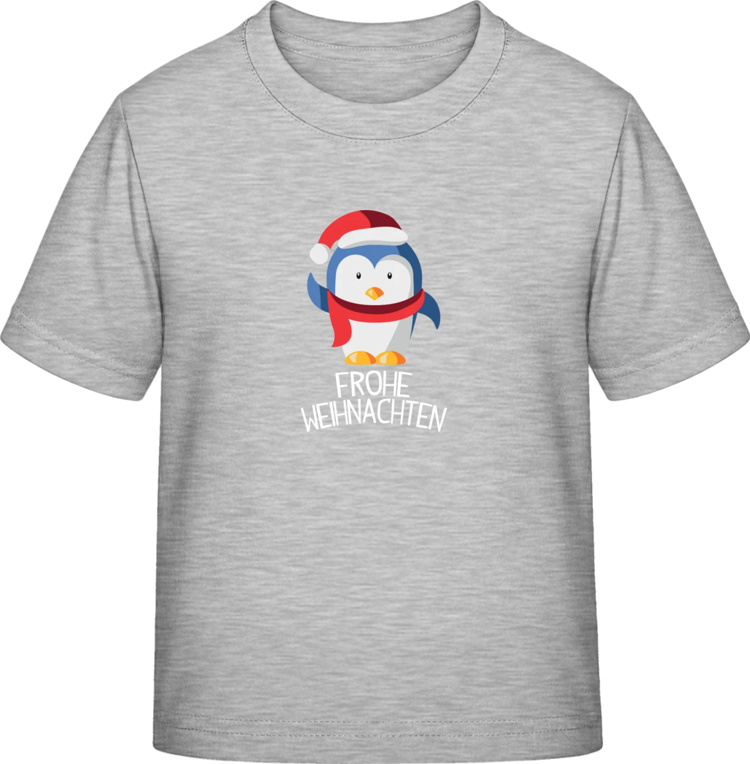 Frohe Weihnachten Pinguin - Sky Grey Exact 190 Kids - Front