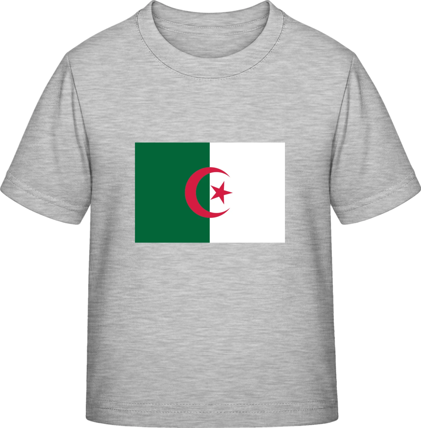 Algeria Flag - Sky Grey Exact 190 Kids - Front