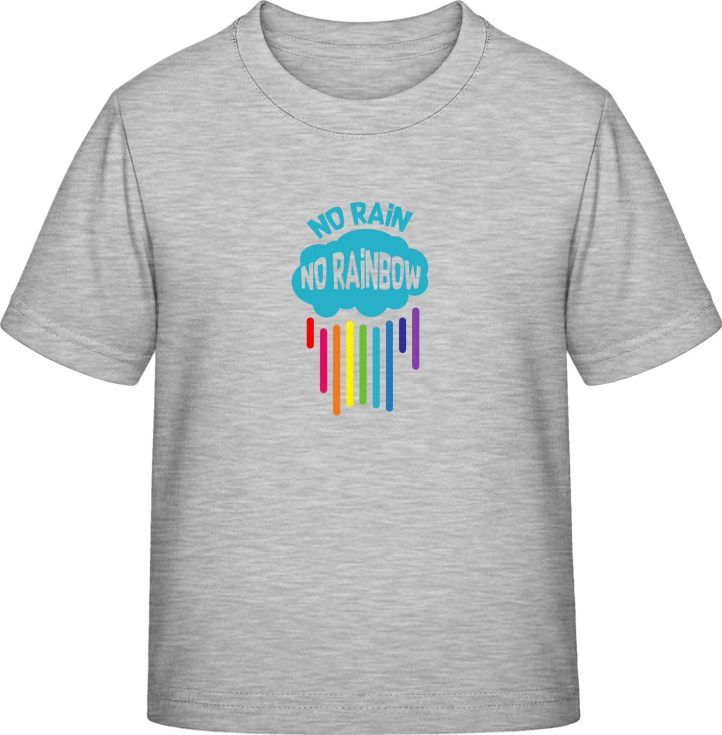 No Rain No Rainbow - Sky Grey Exact 190 Kids - Front