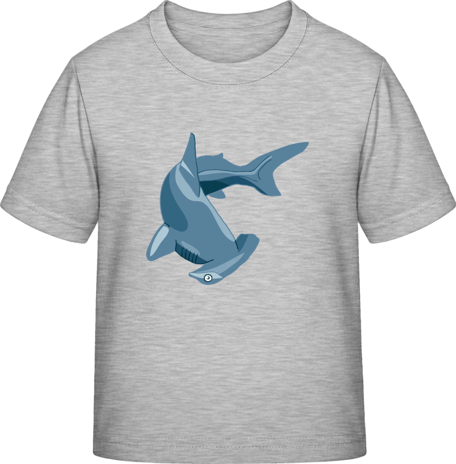 Hammerhead Shark Illustration - Sky Grey Exact 190 Kids - Front