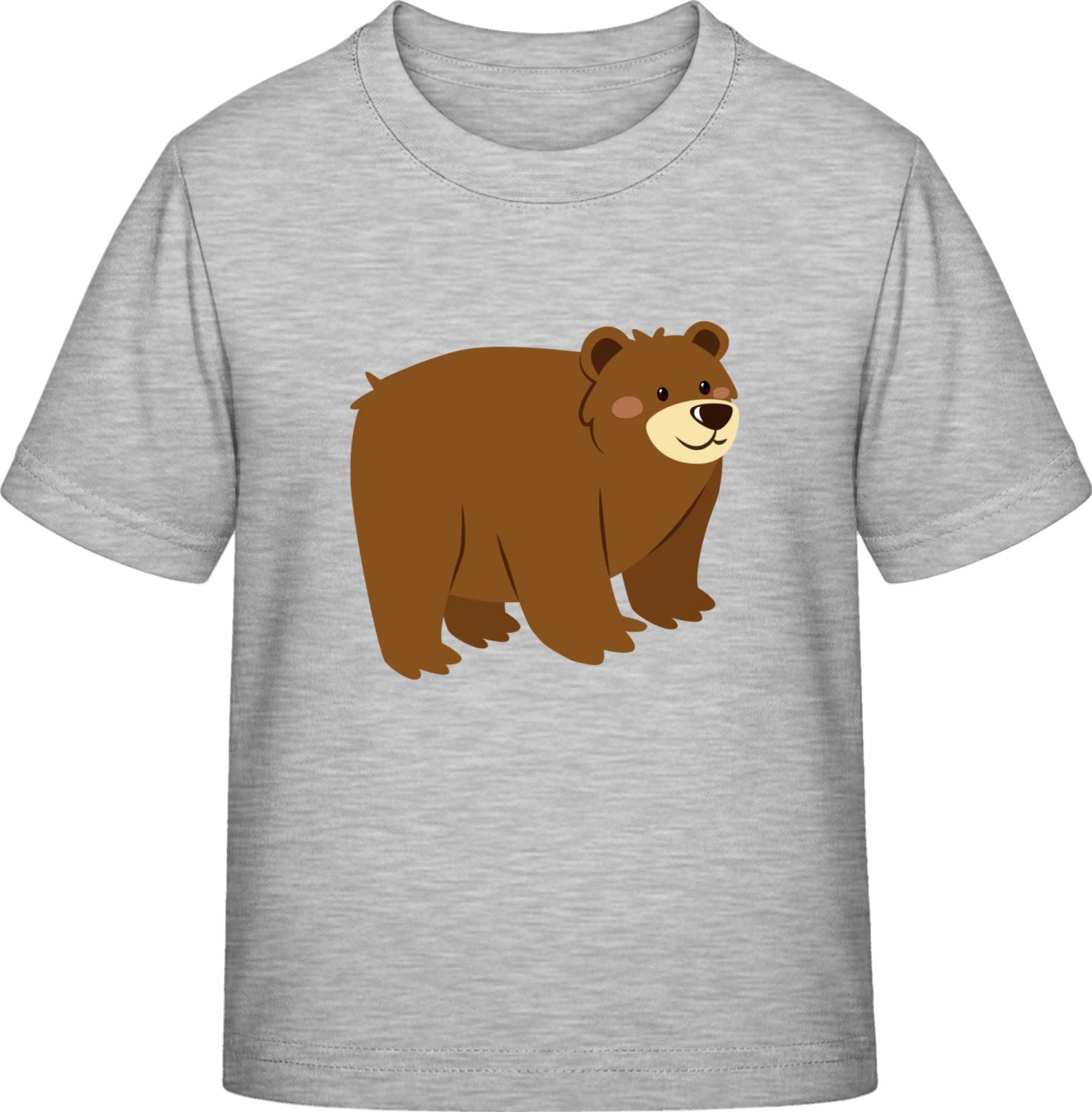 Grizzly Bear Illustration - Sky Grey Exact 190 Kids - Front