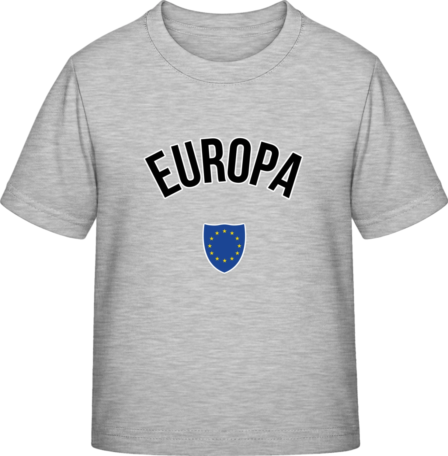 Europa Flagge Wappen - Sky Grey Exact 190 Kids - Front