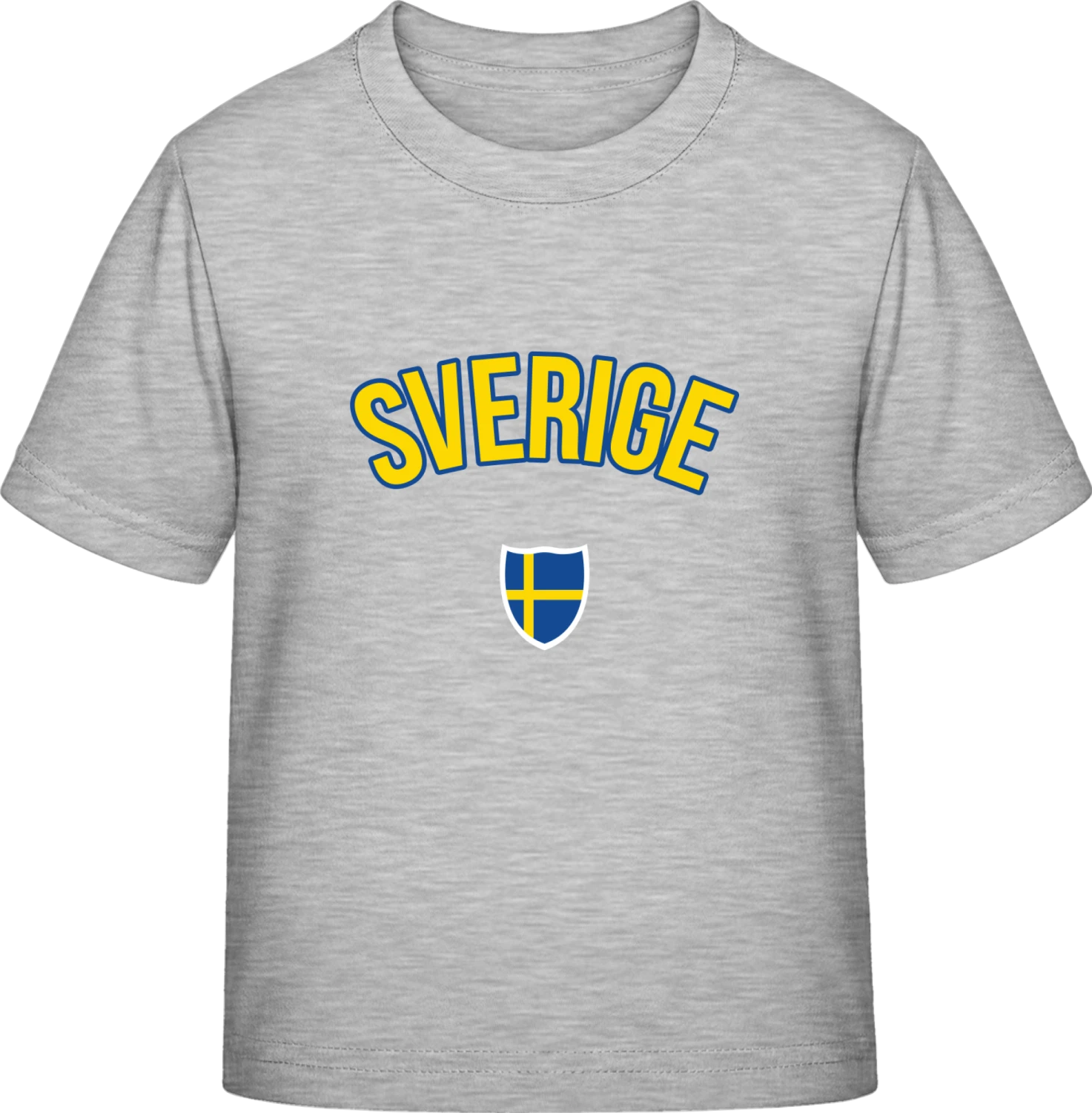 SVERIGE Flag Fan - Sky Grey Exact 190 Kids - Front