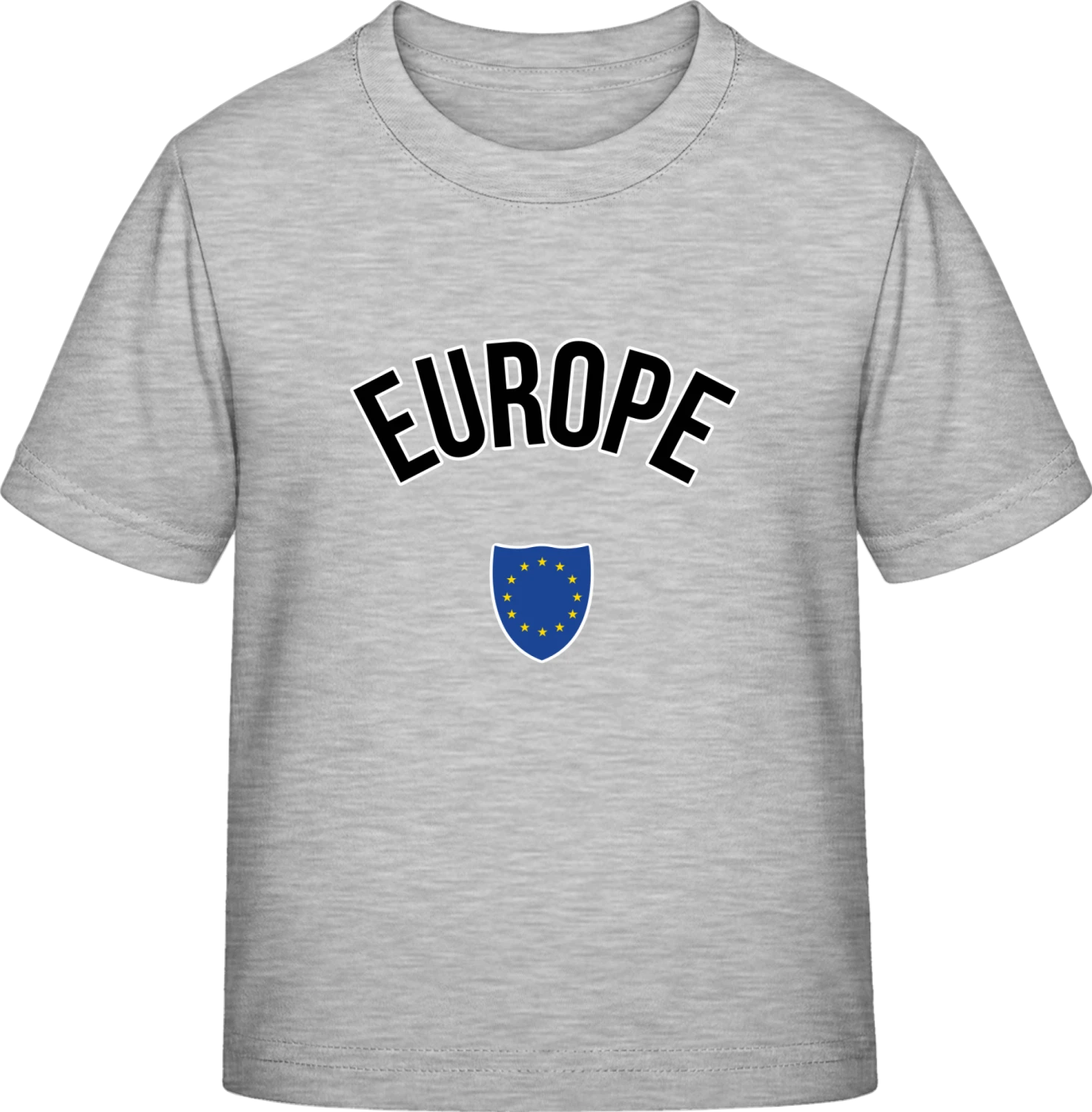 Europe Flag Medal - Sky Grey Exact 190 Kids - Front