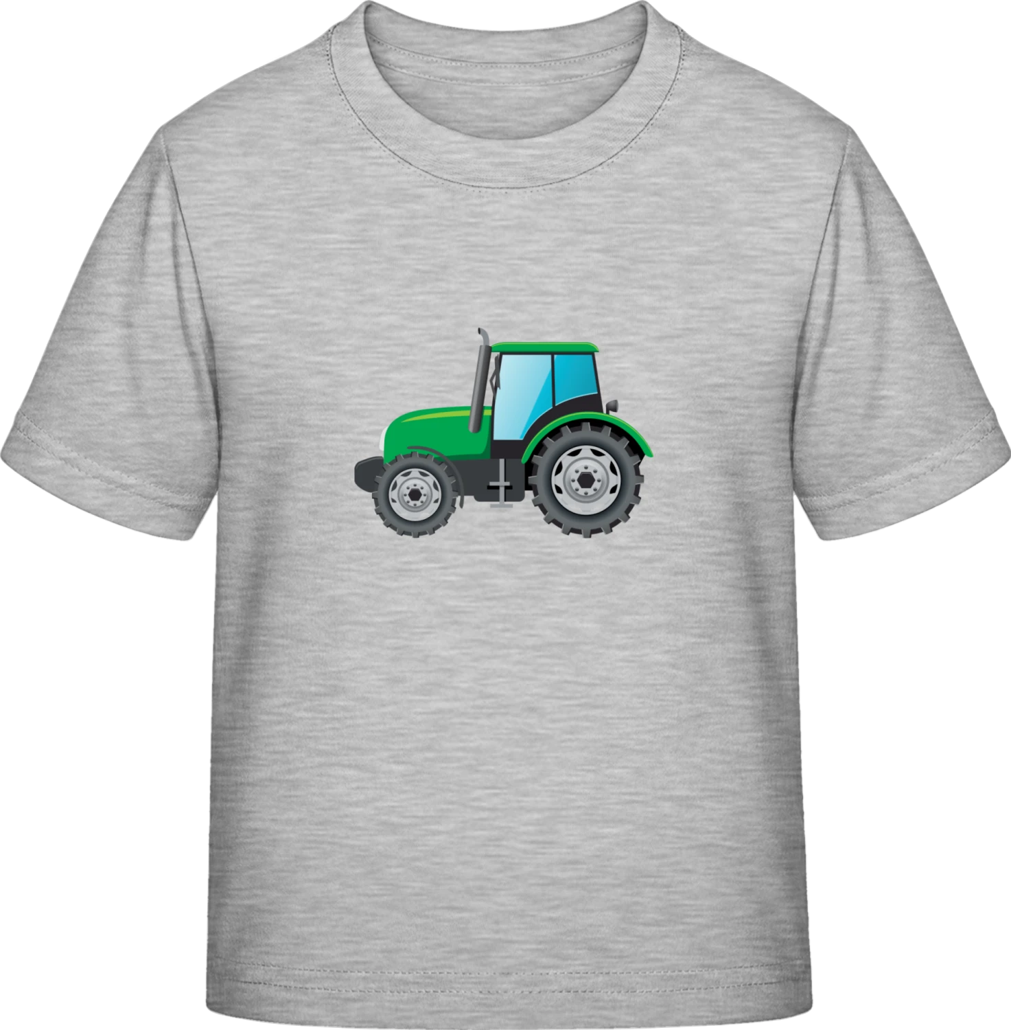 Green Tractor Illu - Sky Grey Exact 190 Kids - Front