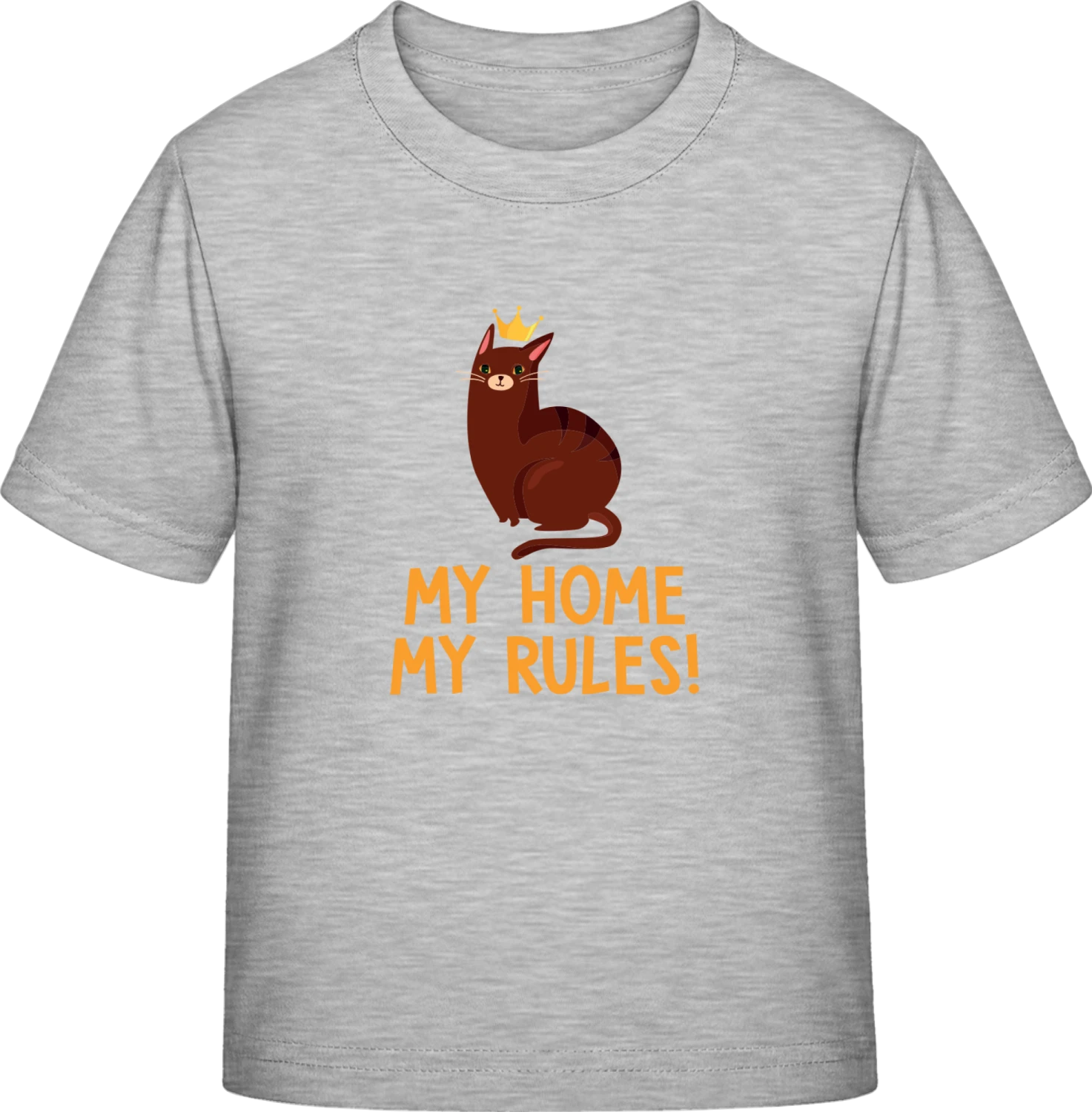 My Home My Rules King Cat - Sky Grey Exact 190 Kids - Front