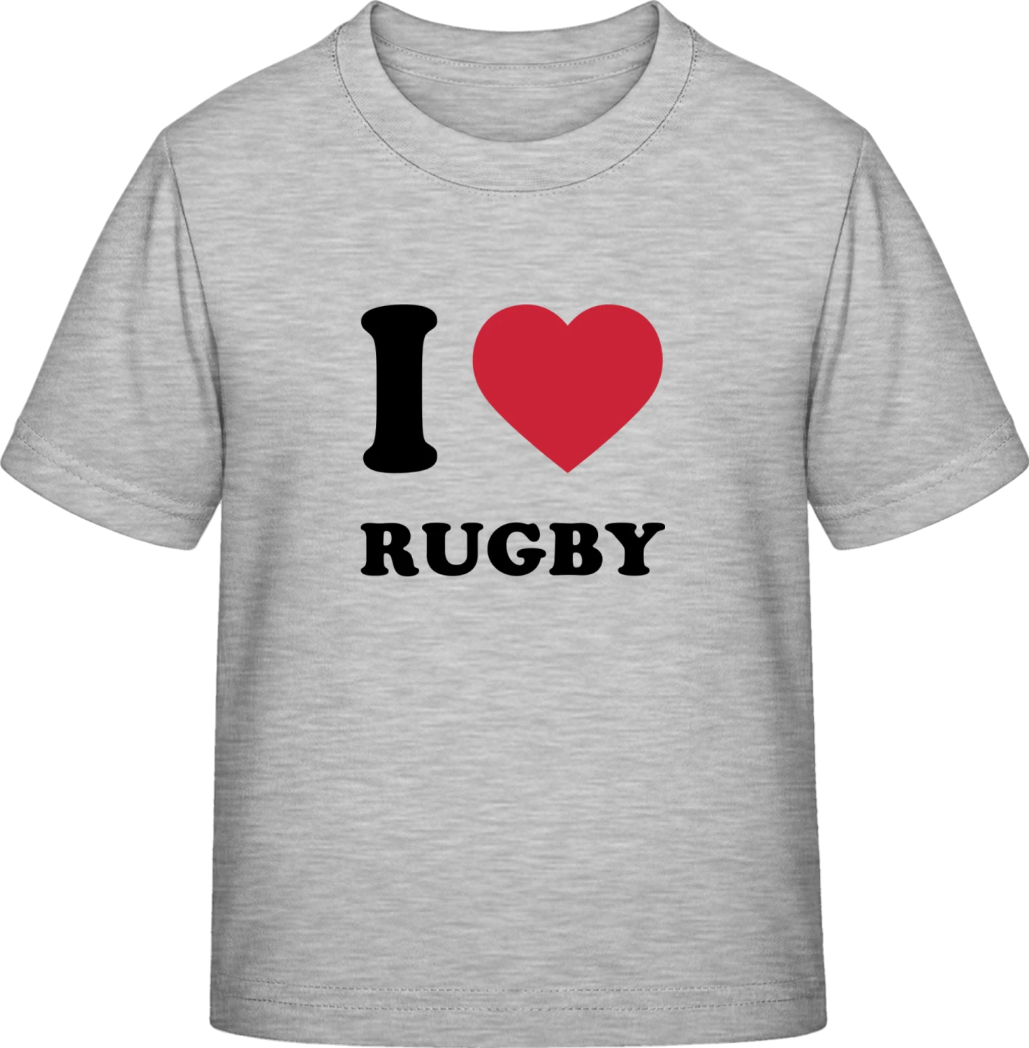 I Heart Rugby - Sky Grey Exact 190 Kids - Front