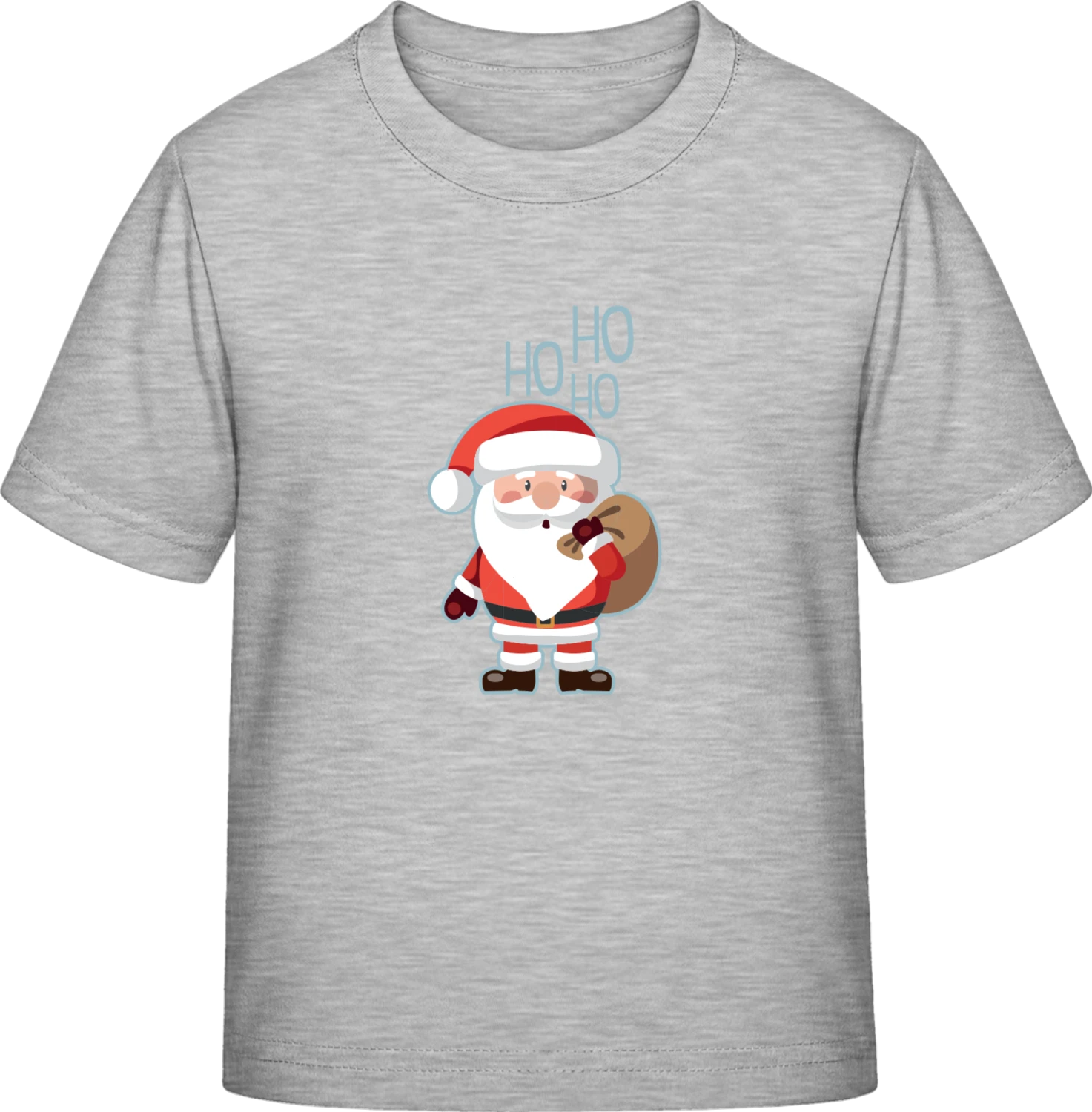 Ho Ho Ho Santa Claus - Sky Grey Exact 190 Kids - Front