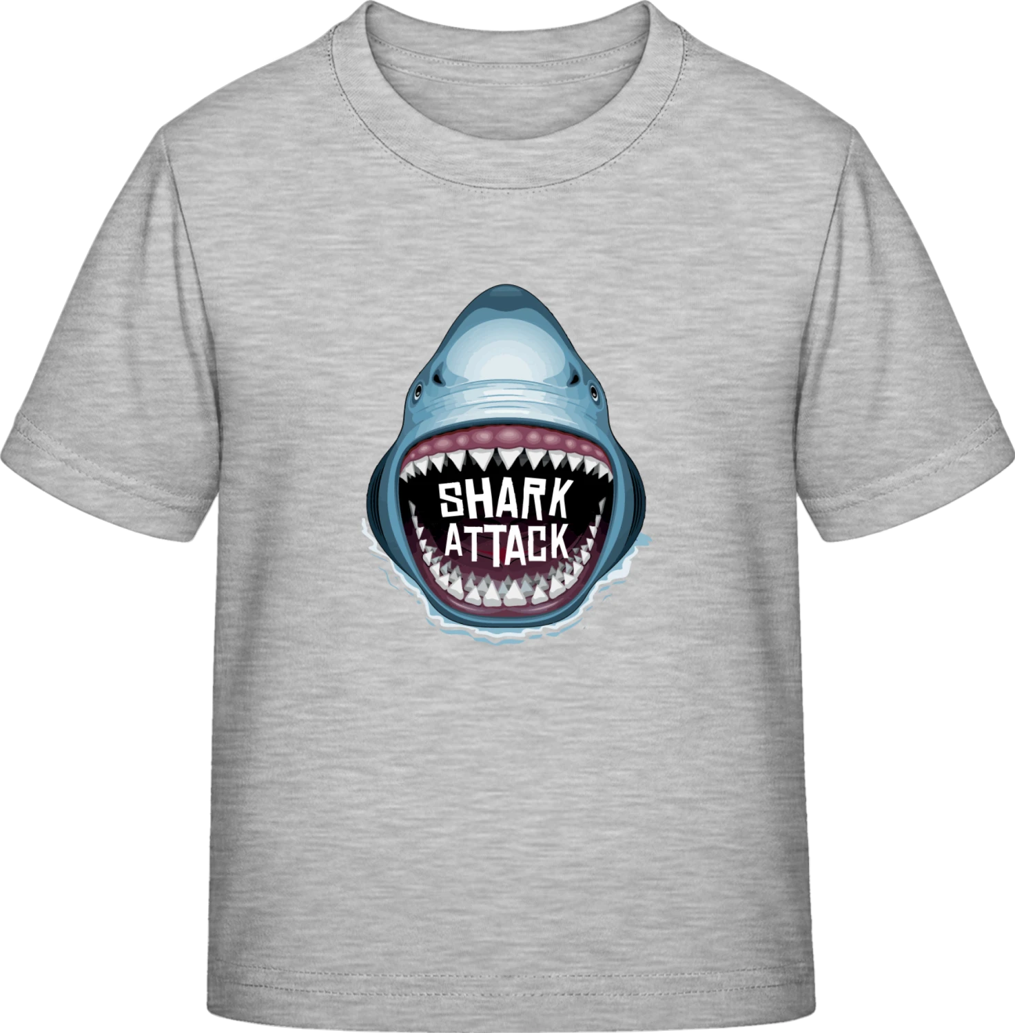 Shark Attack - Sky Grey Exact 190 Kids - Front