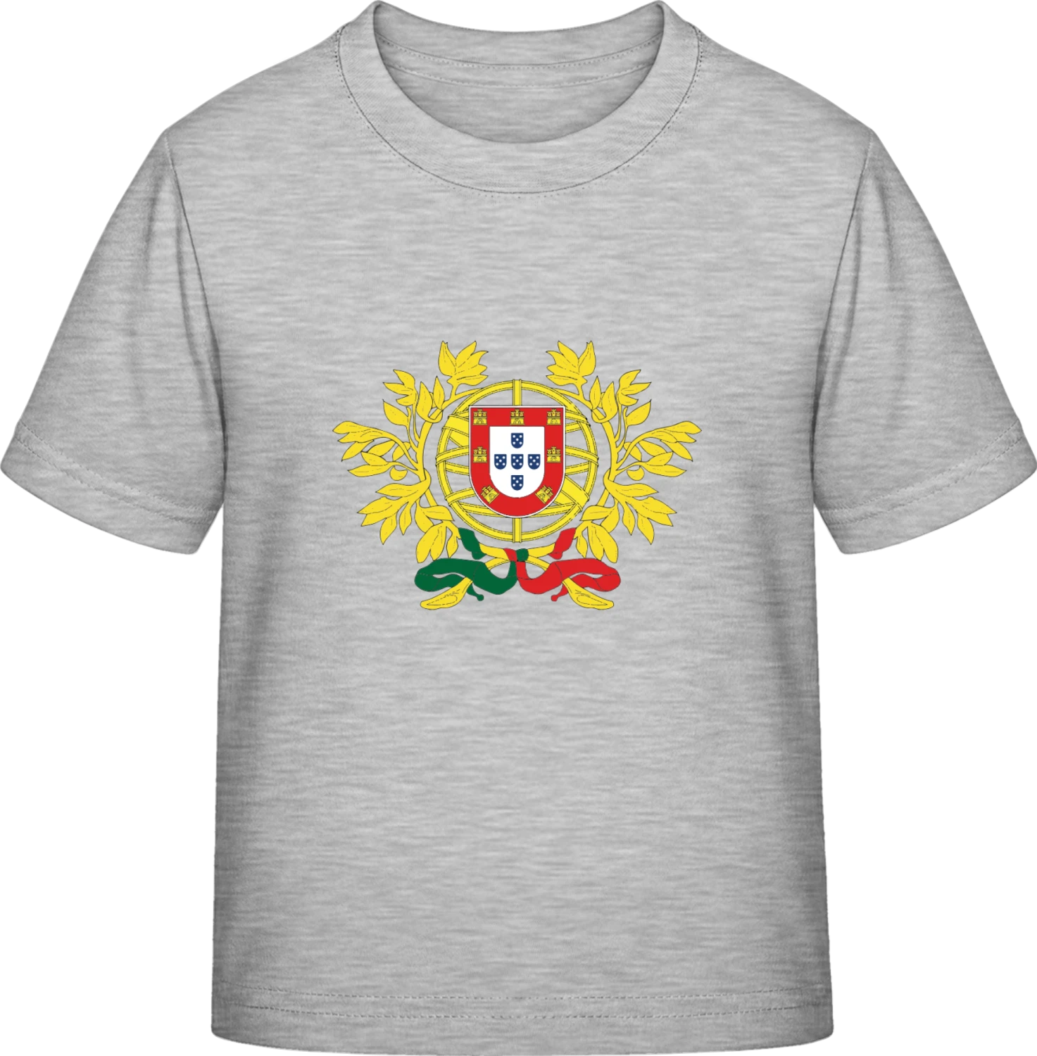 Portugal Coat of Arms - Sky Grey Exact 190 Kids - Front