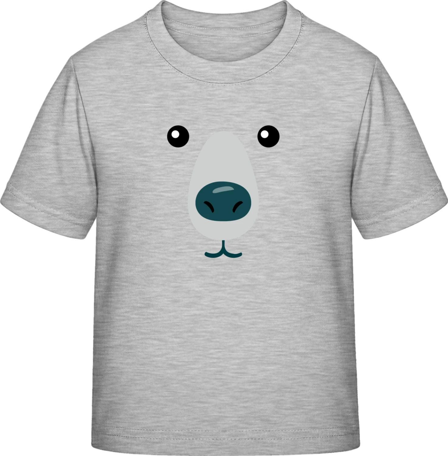 Ice Bear Face - Sky Grey Exact 190 Kids - Front