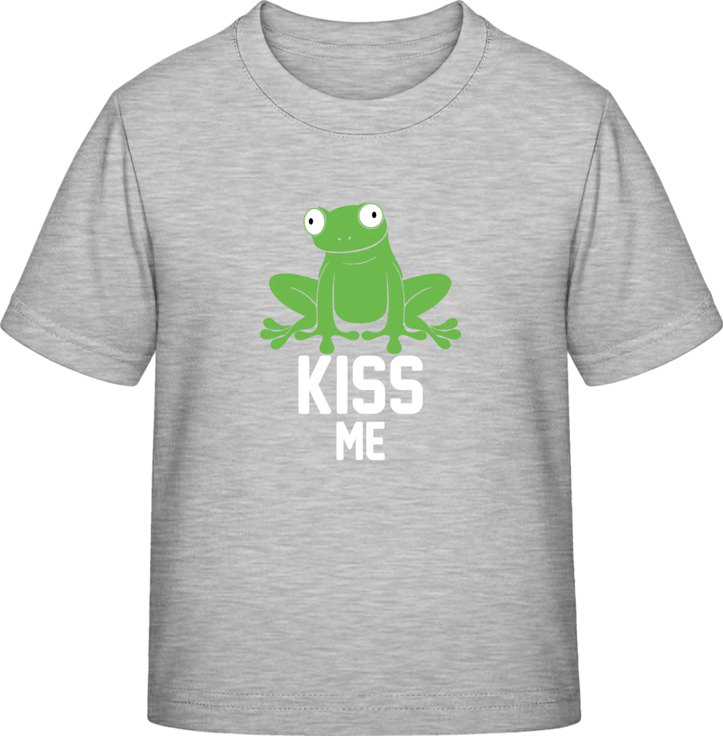 Kiss Me Green Frog - Sky Grey Exact 190 Kids - Front