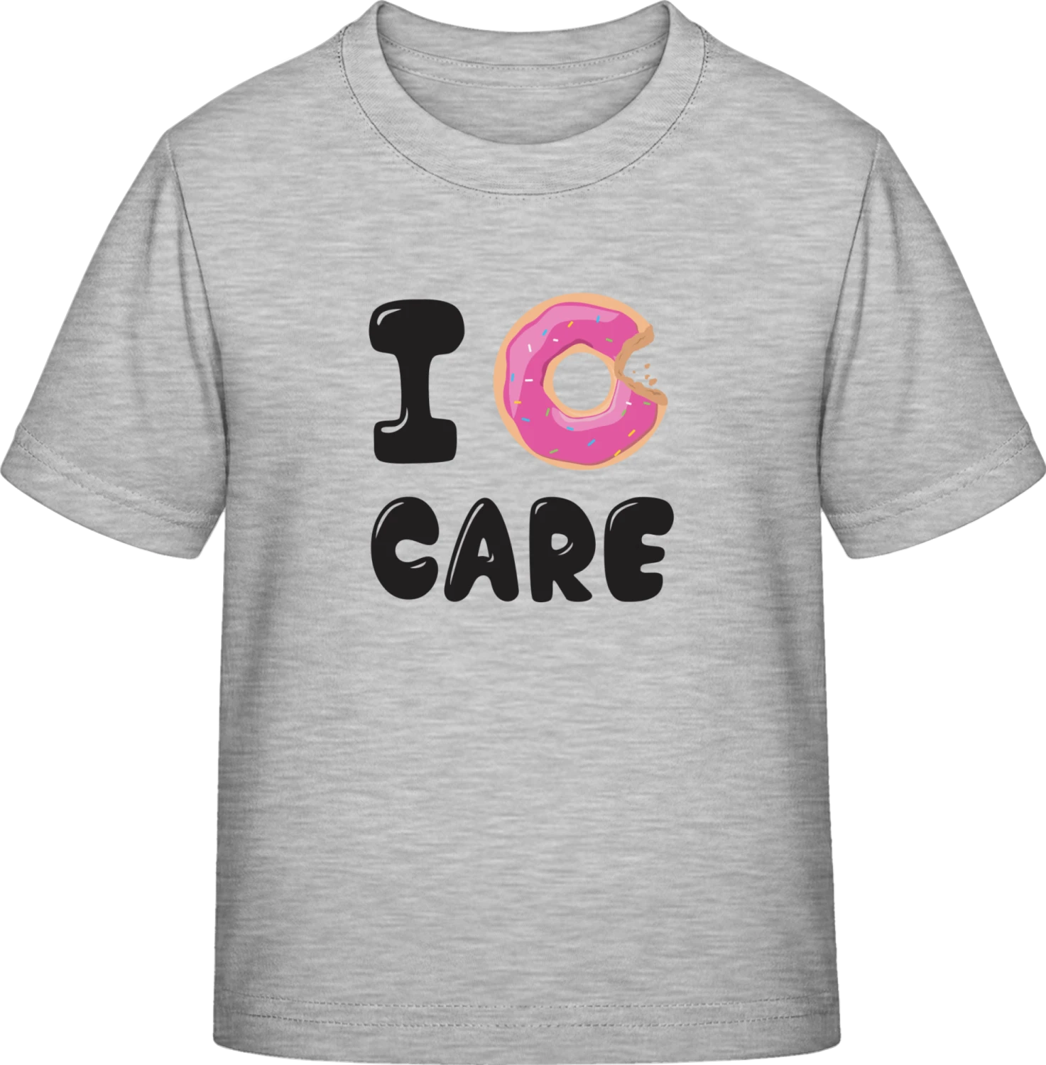 I Donut Care - Sky Grey Exact 190 Kids - Front