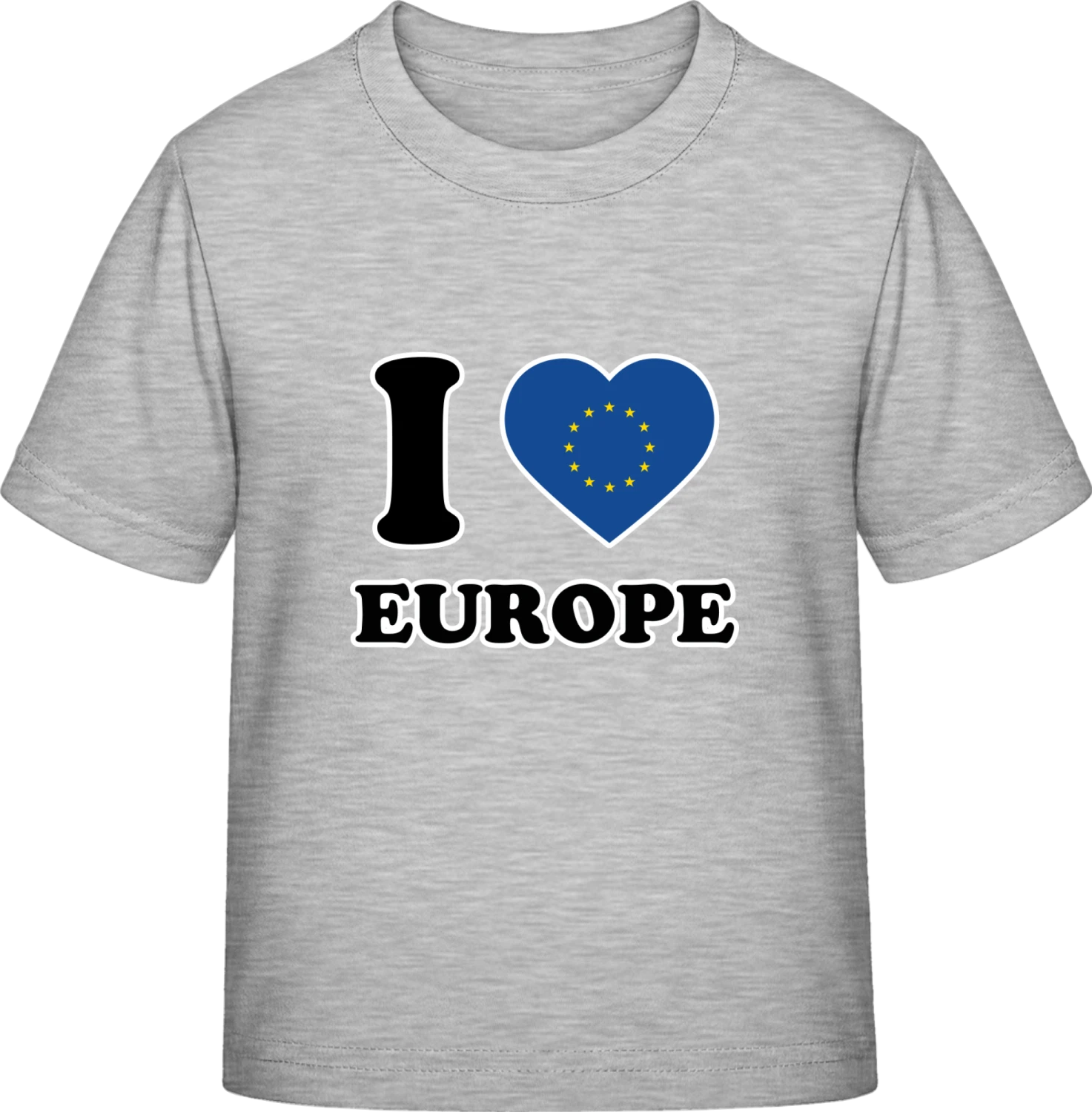 I Love Europe - Sky Grey Exact 190 Kids - Front