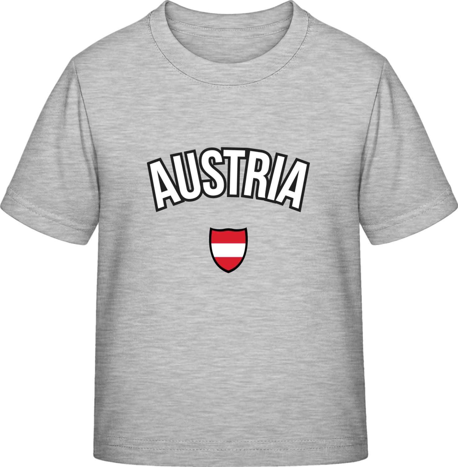 AUSTRIA Football Fan - Sky Grey Exact 190 Kids - Front