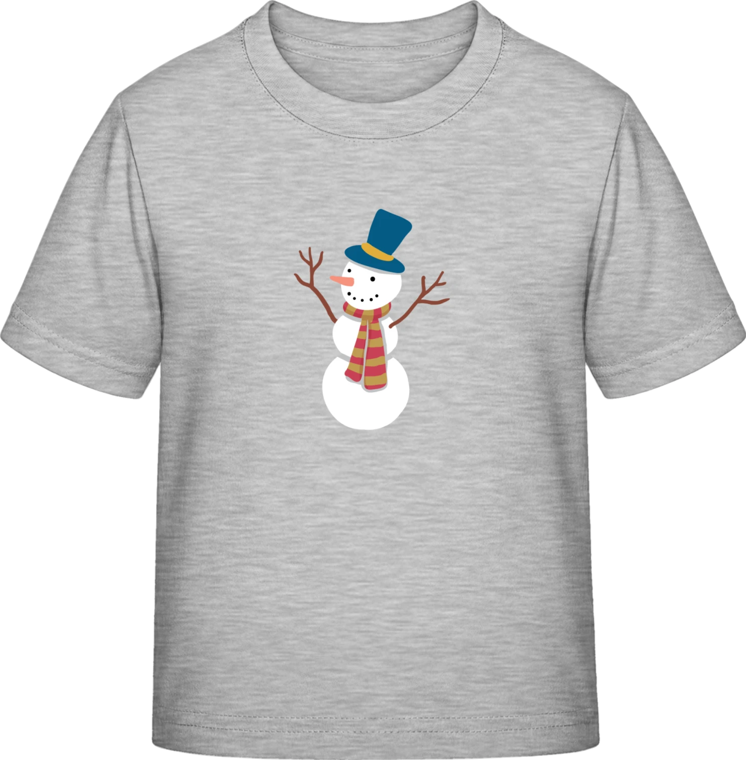 Cute Snowman - Sky Grey Exact 190 Kids - Front