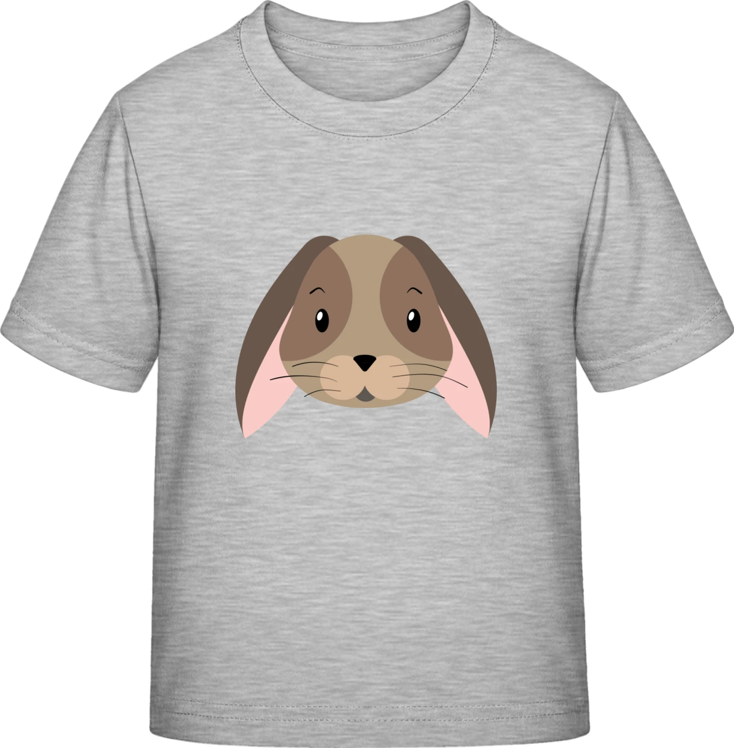 Comic Bunny Face - Sky Grey Exact 190 Kids - Front