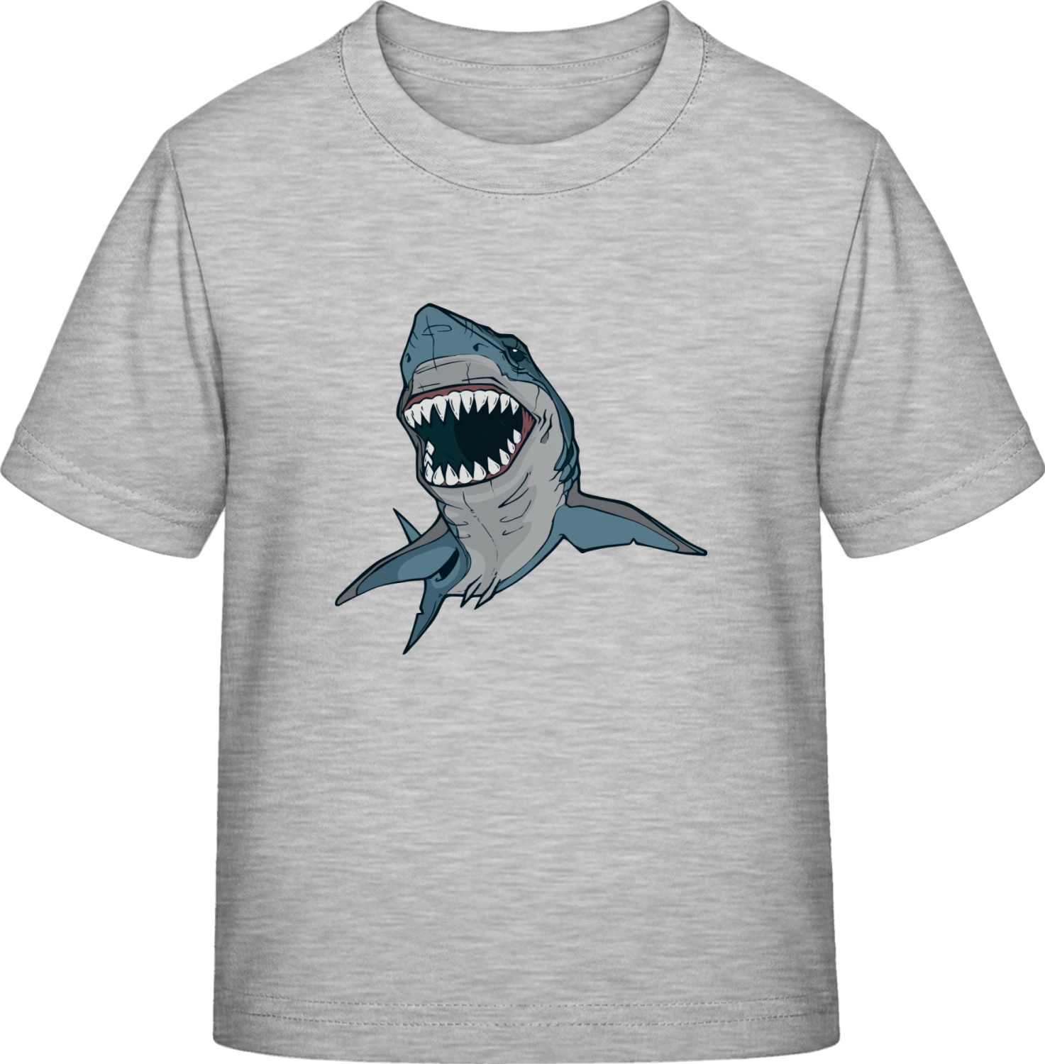 Shark Attacks - Sky Grey Exact 190 Kids - Front