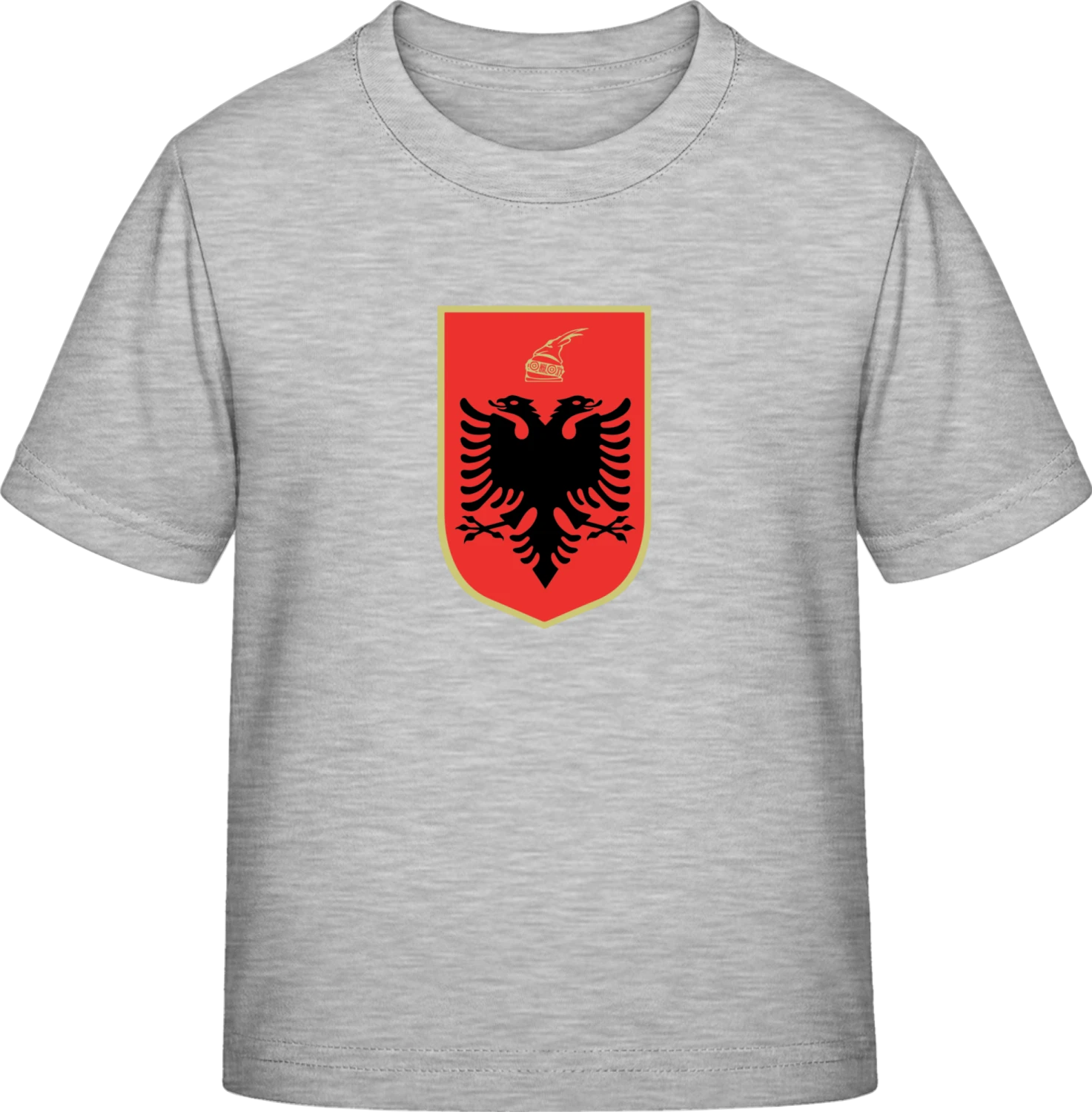 Albanian Coat of Arms - Sky Grey Exact 190 Kids - Front