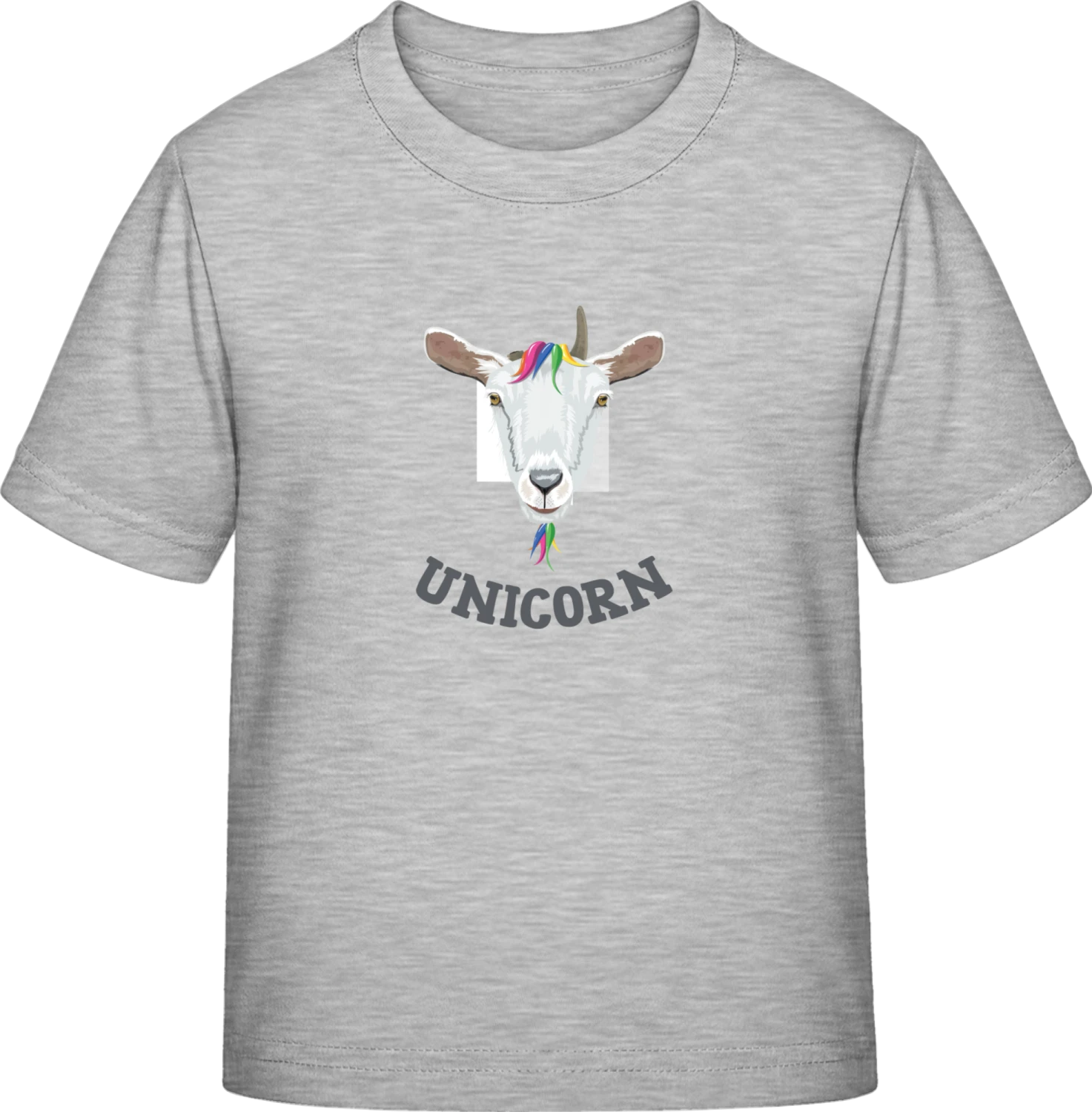 Unicorn Goat - Sky Grey Exact 190 Kids - Front