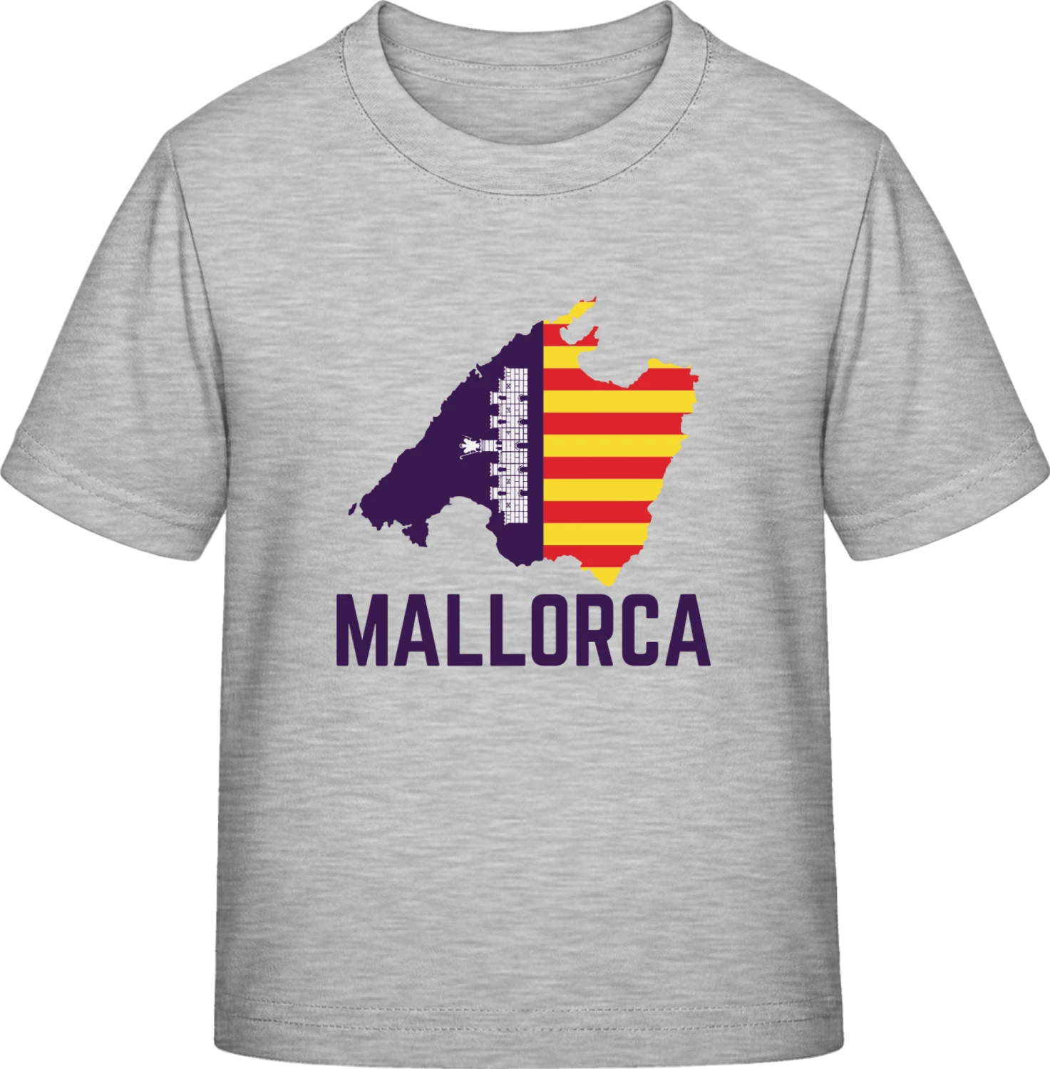 Mallorca Map - Sky Grey Exact 190 Kids - Front