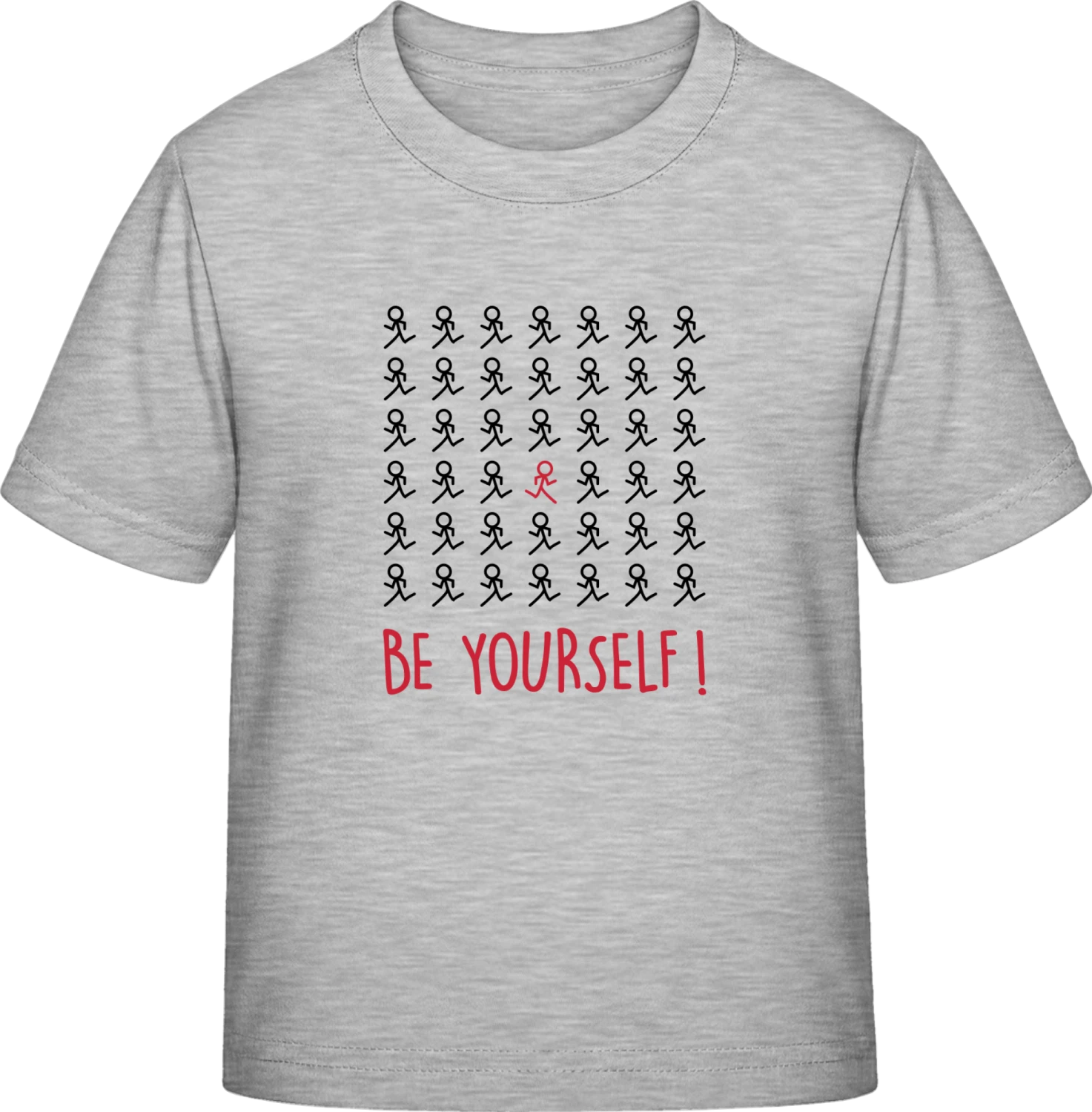 Be Yourself! - Sky Grey Exact 190 Kids - Front