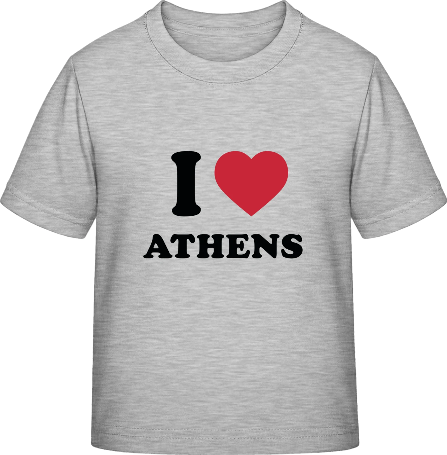 I Love Athens - Sky Grey Exact 190 Kids - Front