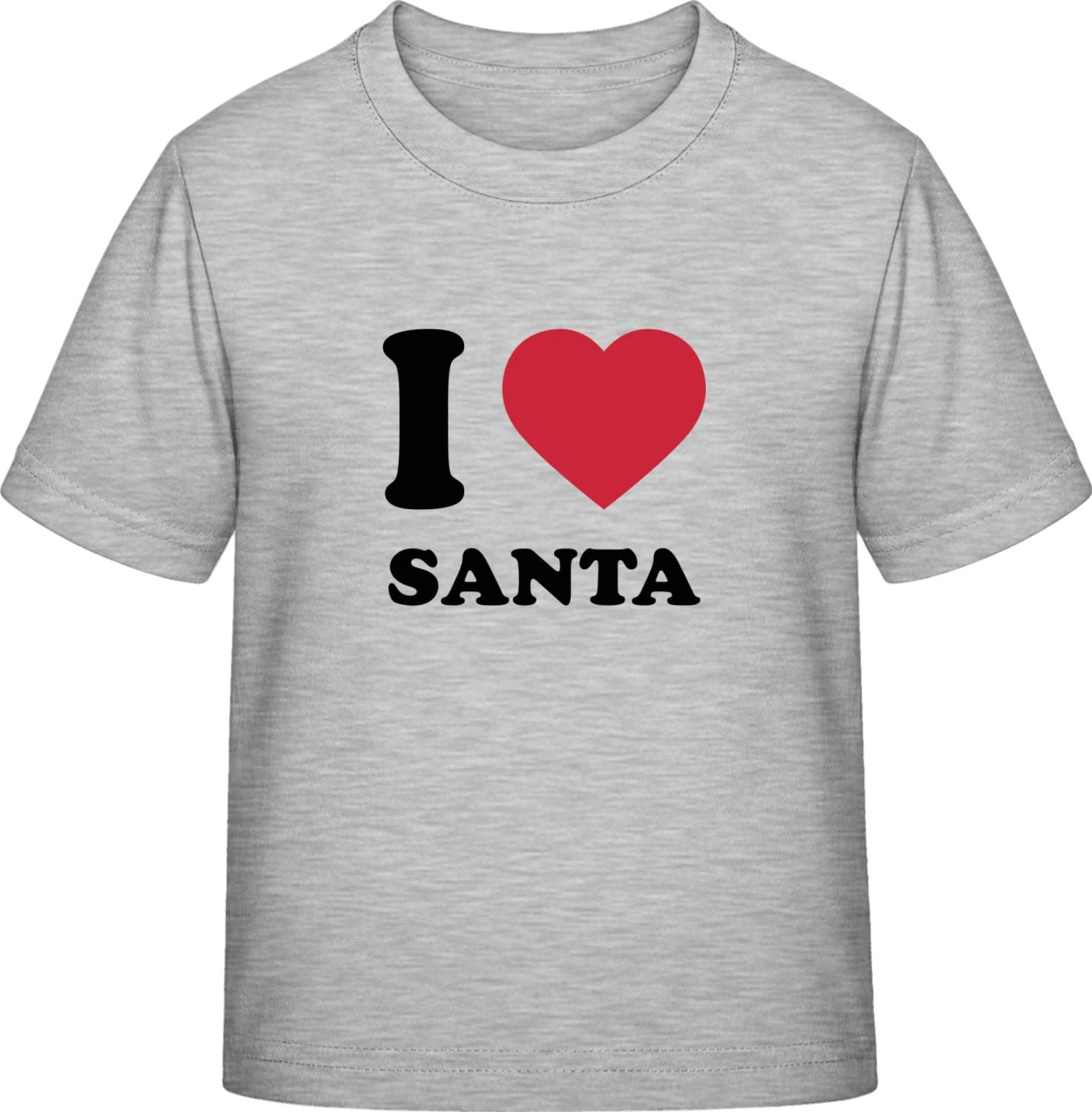 I Love Santa - Sky Grey Exact 190 Kids - Front